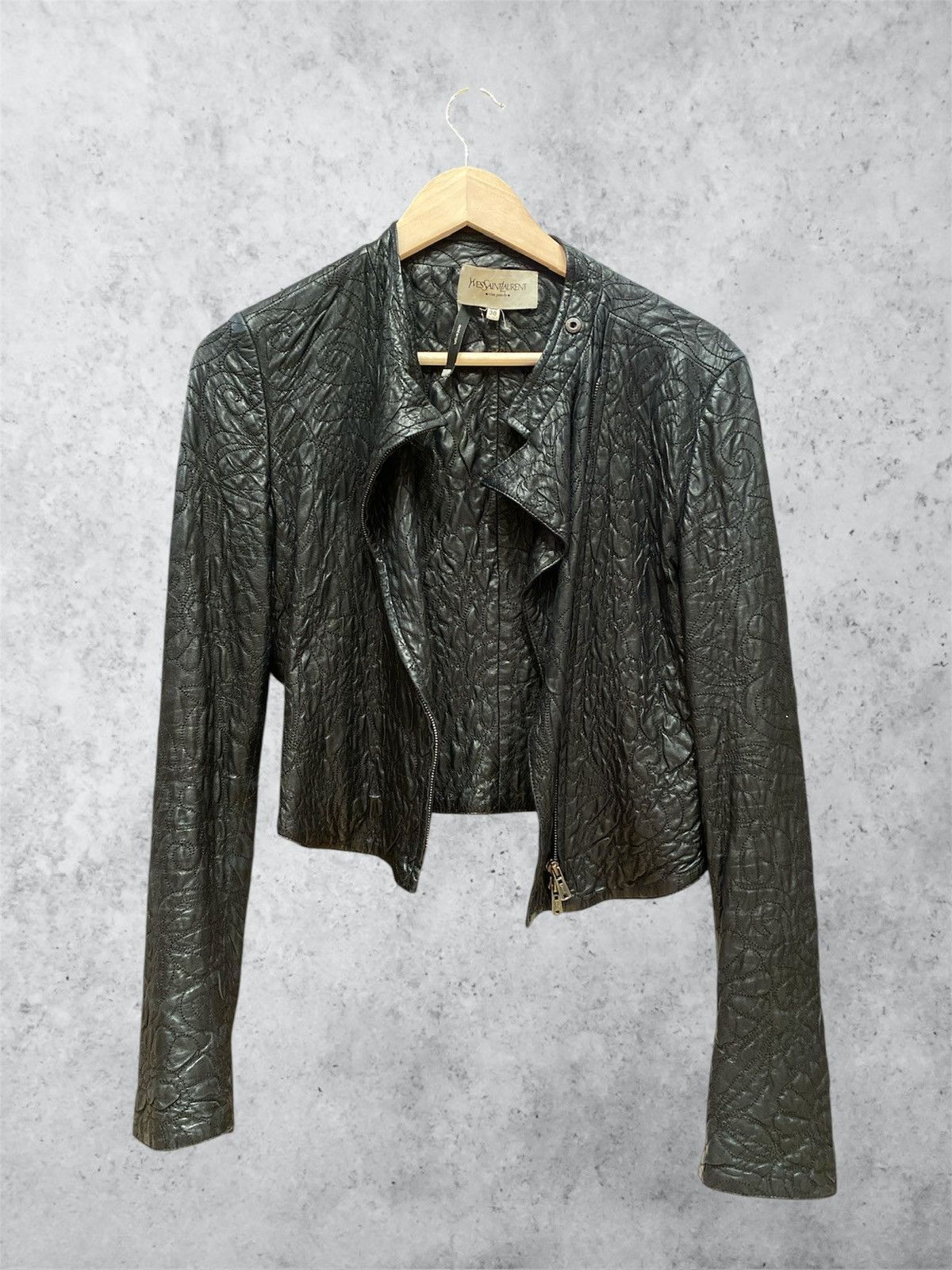 Yves Saint Laurent Yves Saint Laurent Tom Ford Era Leather Jacket Size US S / EU 44-46 / 1 - 1 Thumbnail