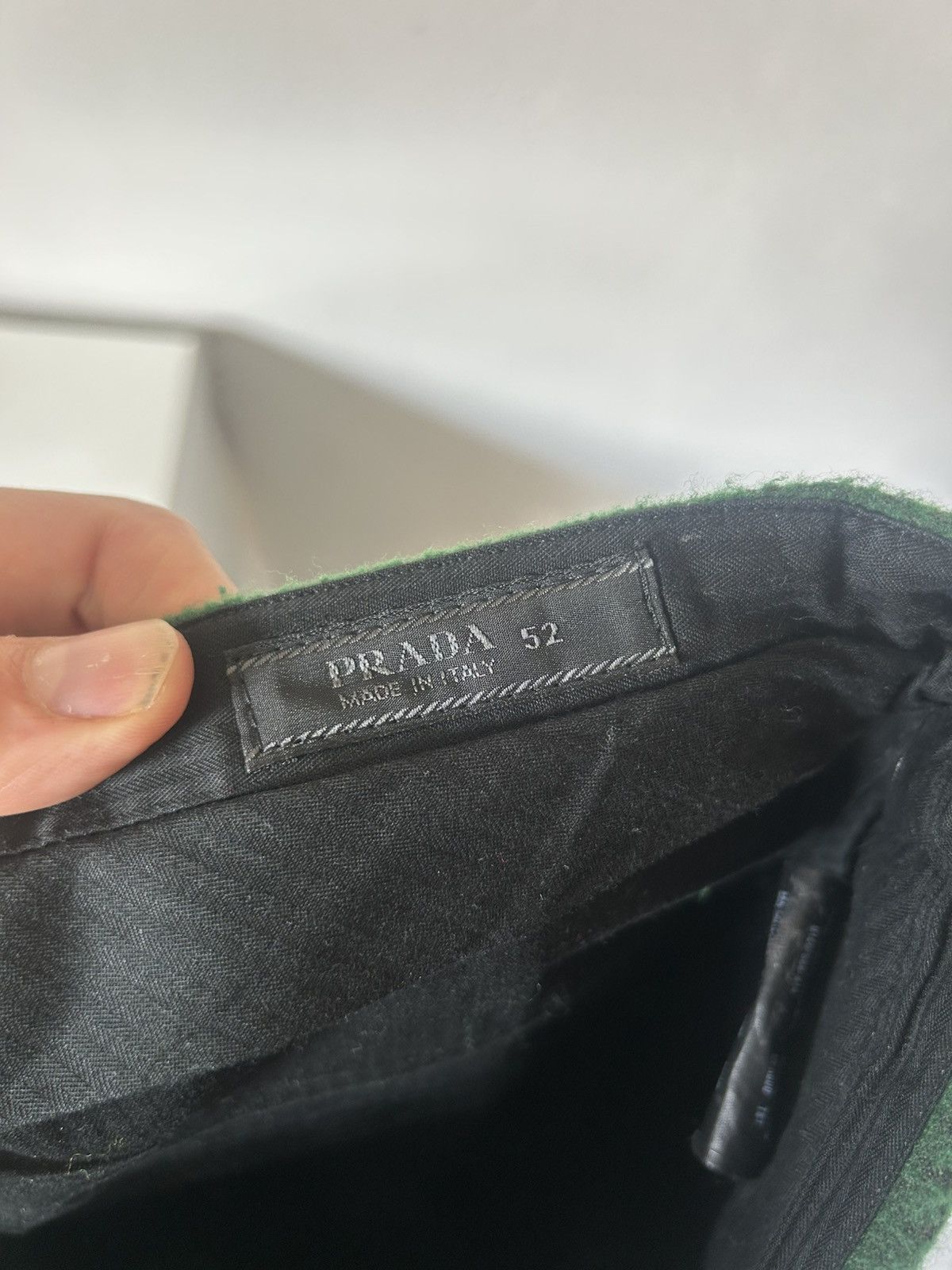 Prada Two-Tone Wool Stirrup Trousers Size US 36 / EU 52 - 8 Thumbnail