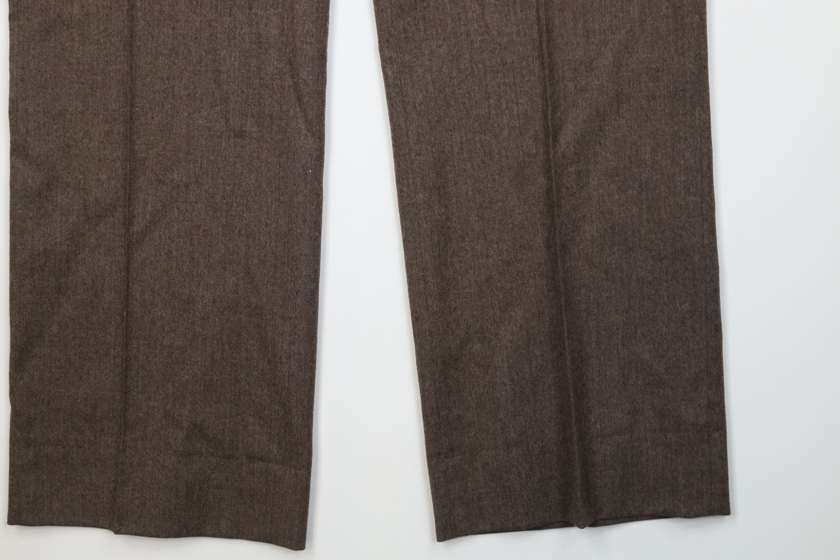 Vintage Vintage 70s Streetwear Wool Wide Leg Chino Pants Brown USA Size US 38 / EU 54 - 4 Thumbnail