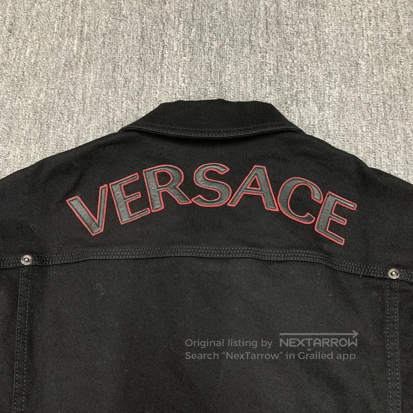 Versace versace black embroidered denim jacket for men. Size US M / EU 48-50 / 2 - 7 Thumbnail