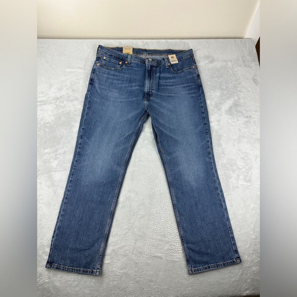 Levi's Levi's 514 NWT Straight Leg 40 Waist 30 Length Blue Cotton Size US 40 / EU 56 - 3 Thumbnail