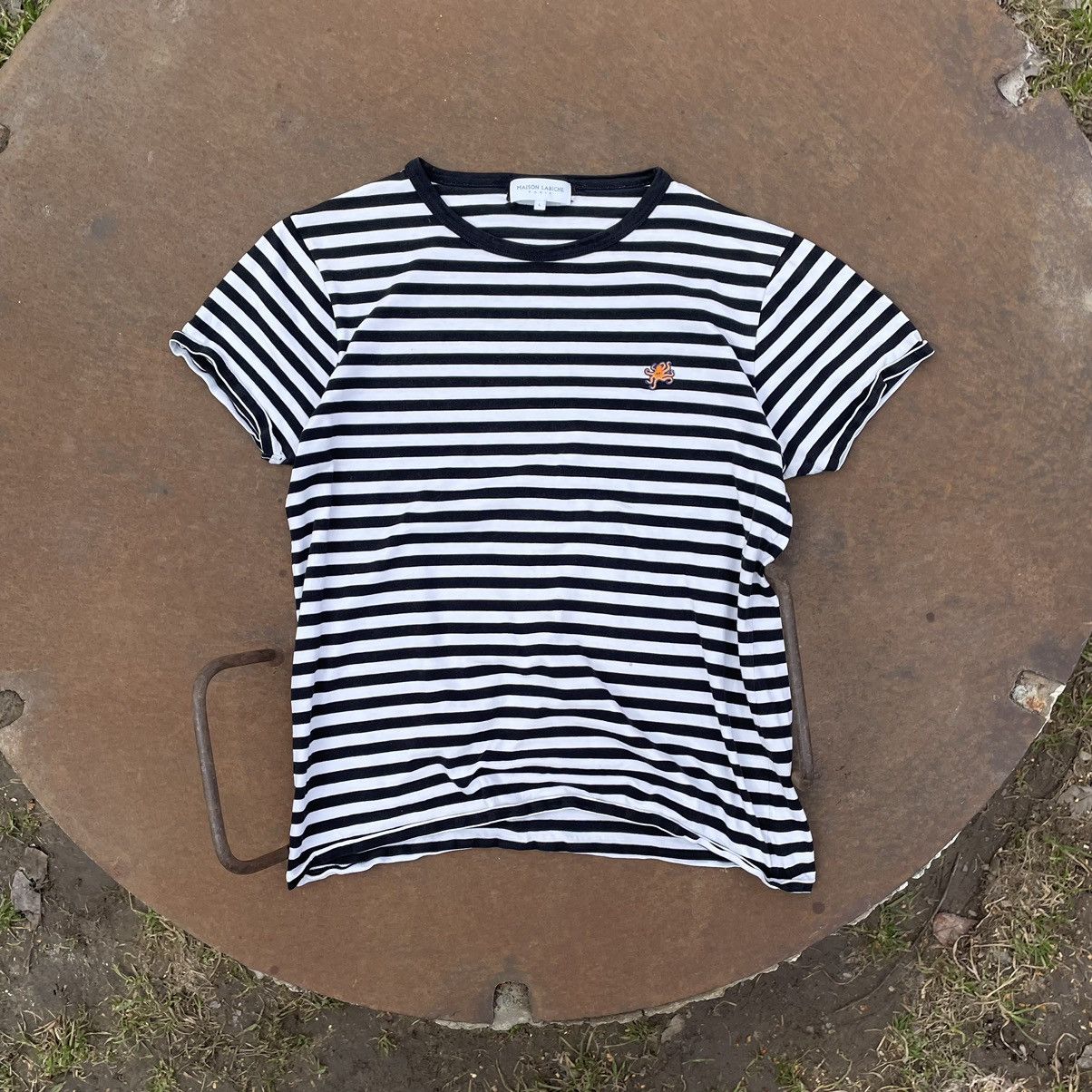 Maison Labiche Vintage Maison Labiche T-shirts Lines Tee 90s Y2K Italy Size US L / EU 52-54 / 3 - 1 Thumbnail