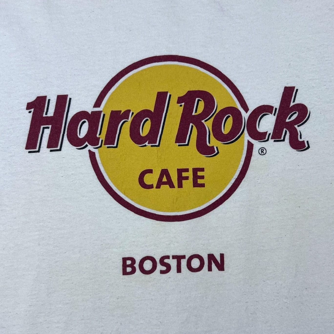 Hard Rock Cafe Hard Rock Cafe Boston Souvenir Logo Graphic White T-Shirt Medium Men Size US M / EU 48-50 / 2 - 3 Thumbnail