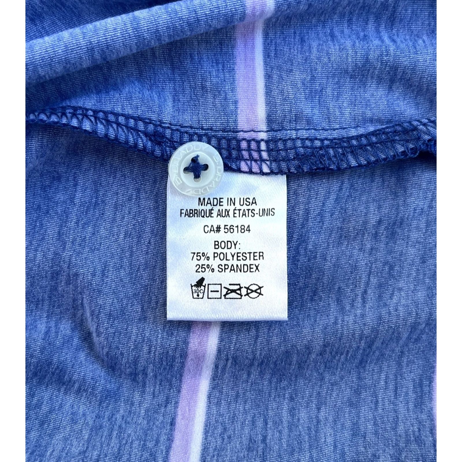 Vintage Draddy Sport Performance Polo Shirt Striped Golf Made in USA XL Men’s Polo Short Sleeve Blue 90s? Size US XL / EU 56 / 4 - 7 Thumbnail