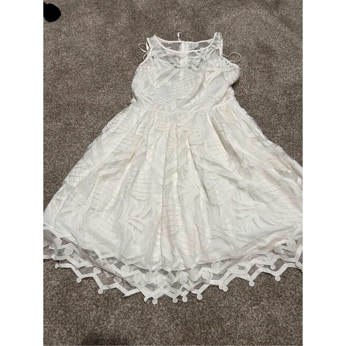 Anthropologie Maeve Anthropologie white dress size 10 Size L / US 10 / IT 46 - 6 Thumbnail
