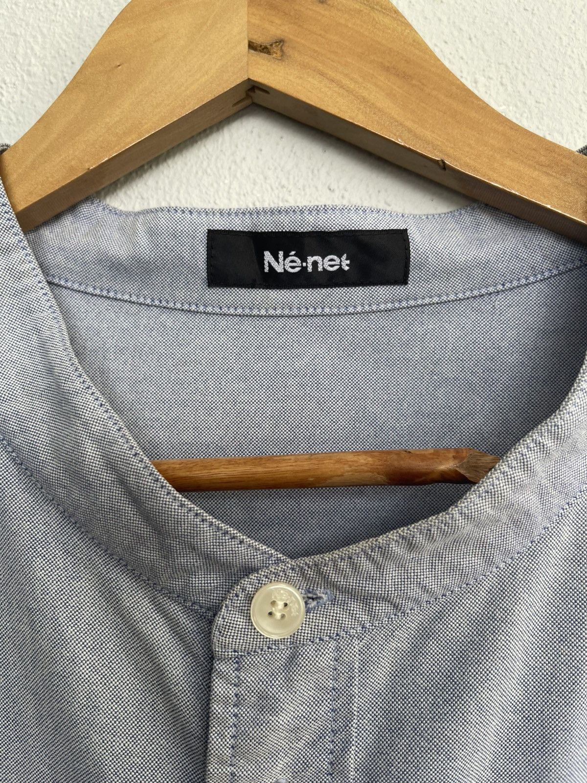 Ne-Net Repaired Ne Net Baggy Chambray Shirt Size XS / US 0-2 / IT 36-38 - 3 Thumbnail