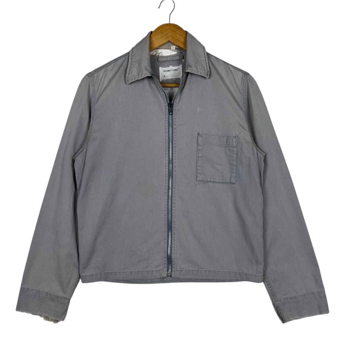 Helmut Lang 🔥 S00 Helmut Lang Distress Blouson Jacket Made In Italy Size US M / EU 48-50 / 2 - 2 Thumbnail