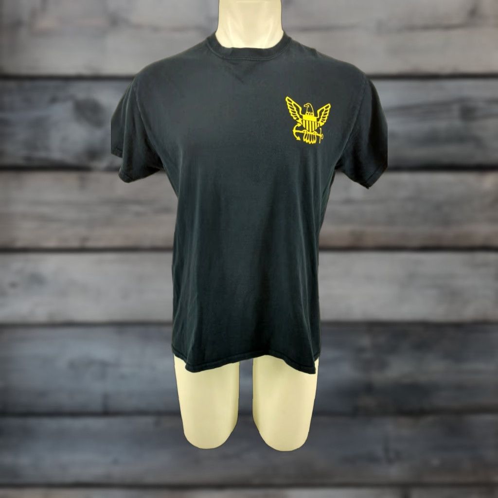 Jerzees Don't Tread on Me T-Shirt Blue Medium Jerzees Cotton Short Sleeve Mens Shirt Rattlesnake Liberty or Death Gadsden Size US M / EU 48-50 / 2 - 1 Thumbnail