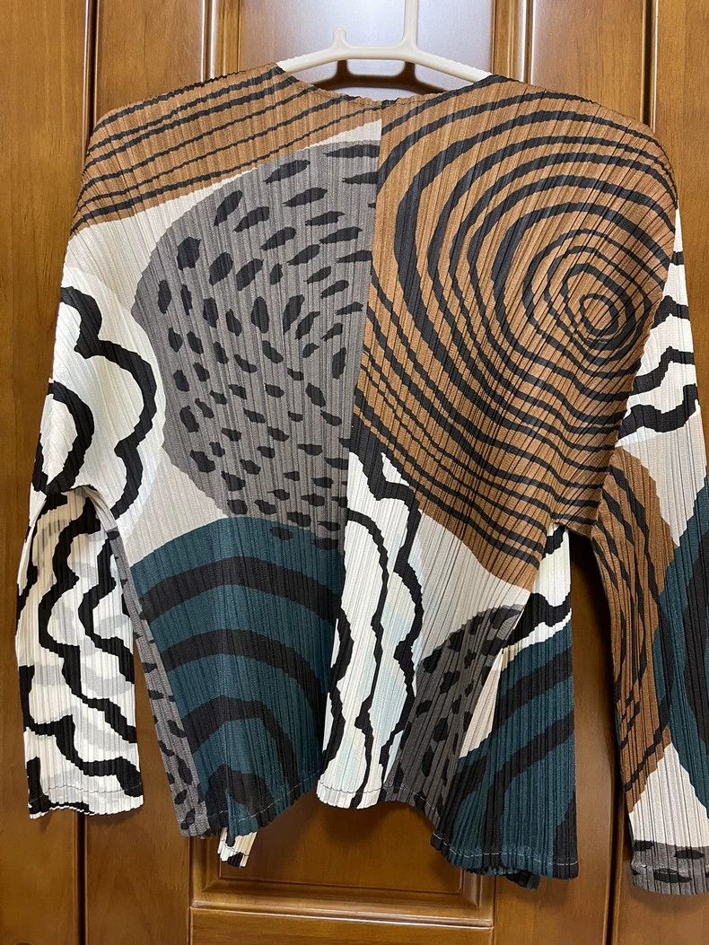 Issey Miyake Issey Miyake size:3 Brown annual ring cardigan Size XS / US 0-2 / IT 36-38 - 3 Thumbnail