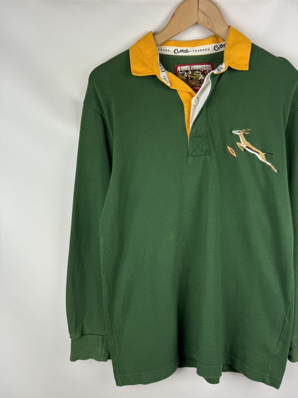 Cotton Traders VTG South Africa Rugby Union Long Sleeve Rugby Shirt Jersey Size US S / EU 44-46 / 1 - 2 Thumbnail
