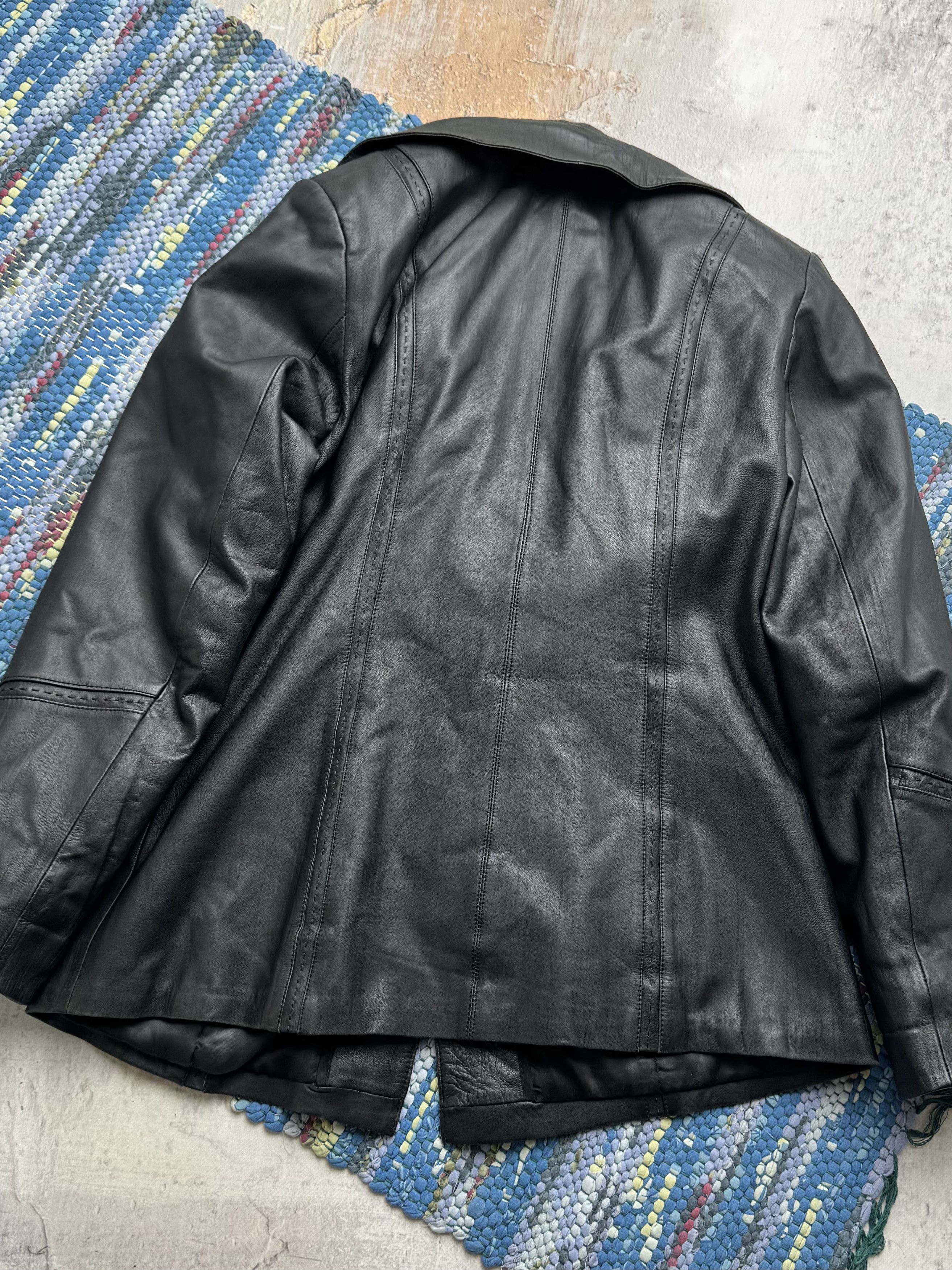 Vintage Vintage Genuine Leather Jacket Button Front Casual Coat Size L / US 10 / IT 46 - 11 Thumbnail