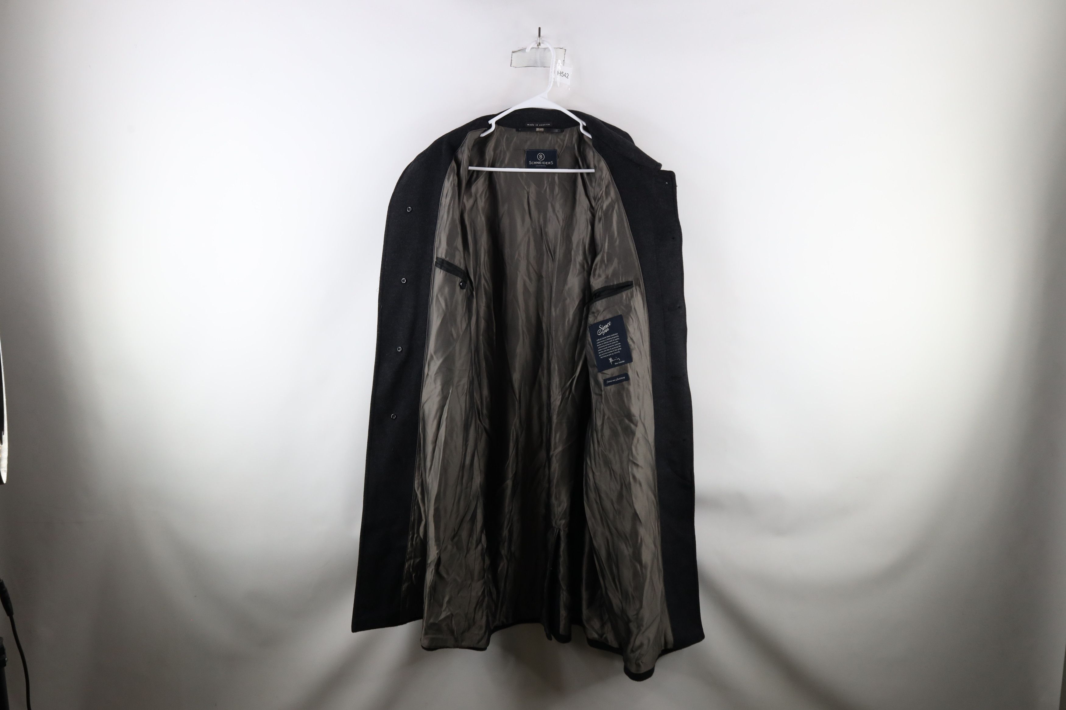Schneiders × Vintage Schneiders Salzburg Blend Overcoat Jacket Dark Gray Size US XL / EU 56 / 4 - 7 Thumbnail