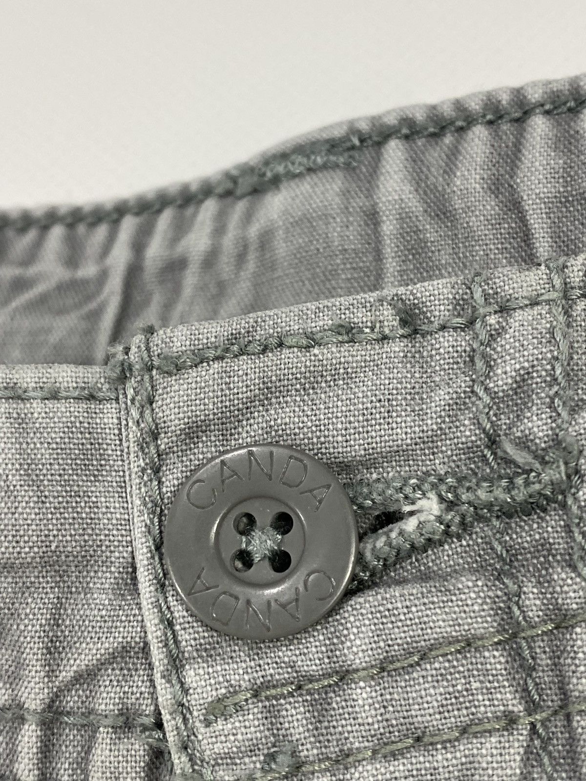 Vintage Vintage 90s Cargo Stonewashed Grey Work Low Rise Pants Size US 38 / EU 54 - 9 Thumbnail