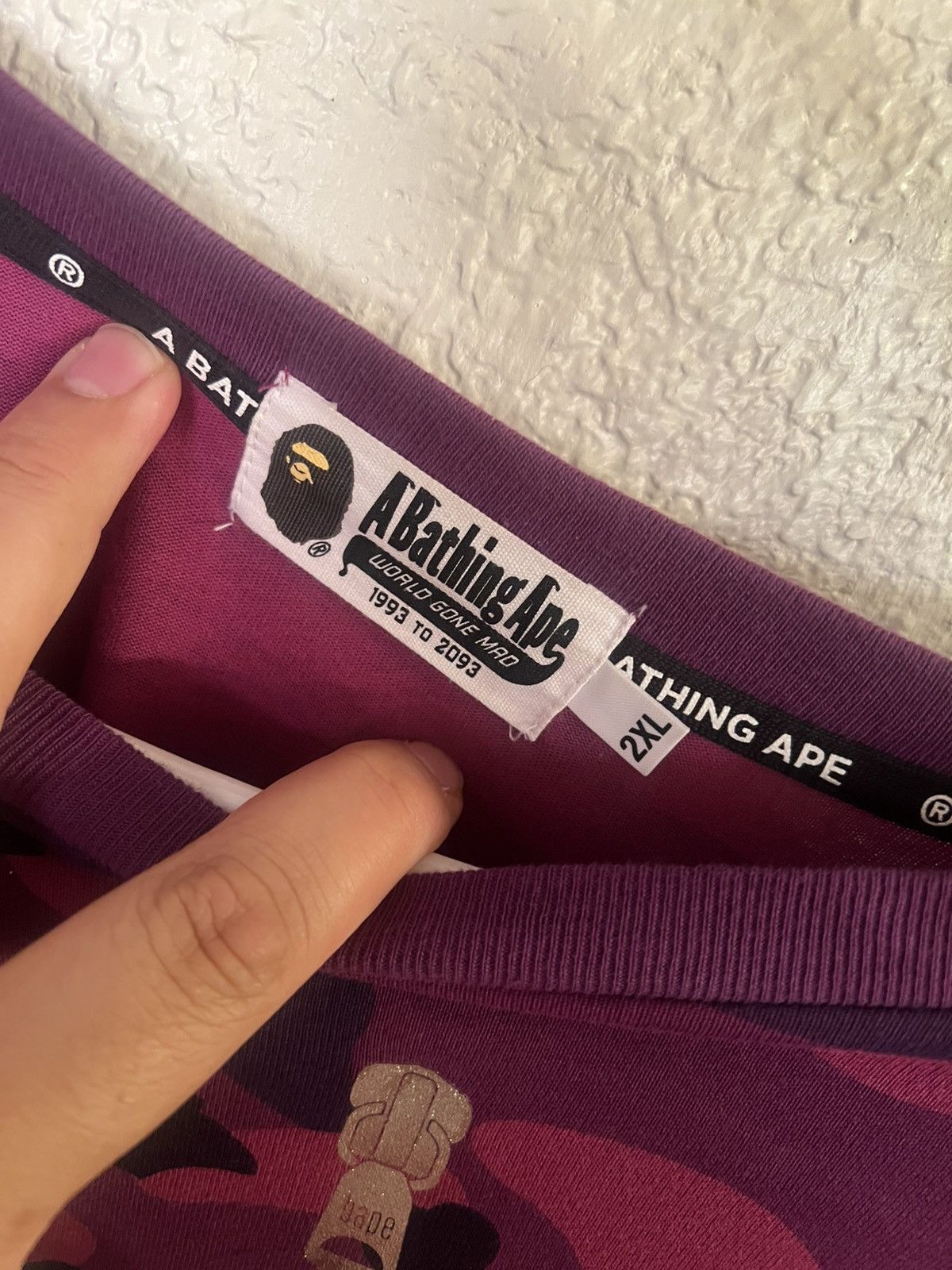 Bape Bape L/S Tee Size US XXL / EU 58 / 5 - 6 Thumbnail