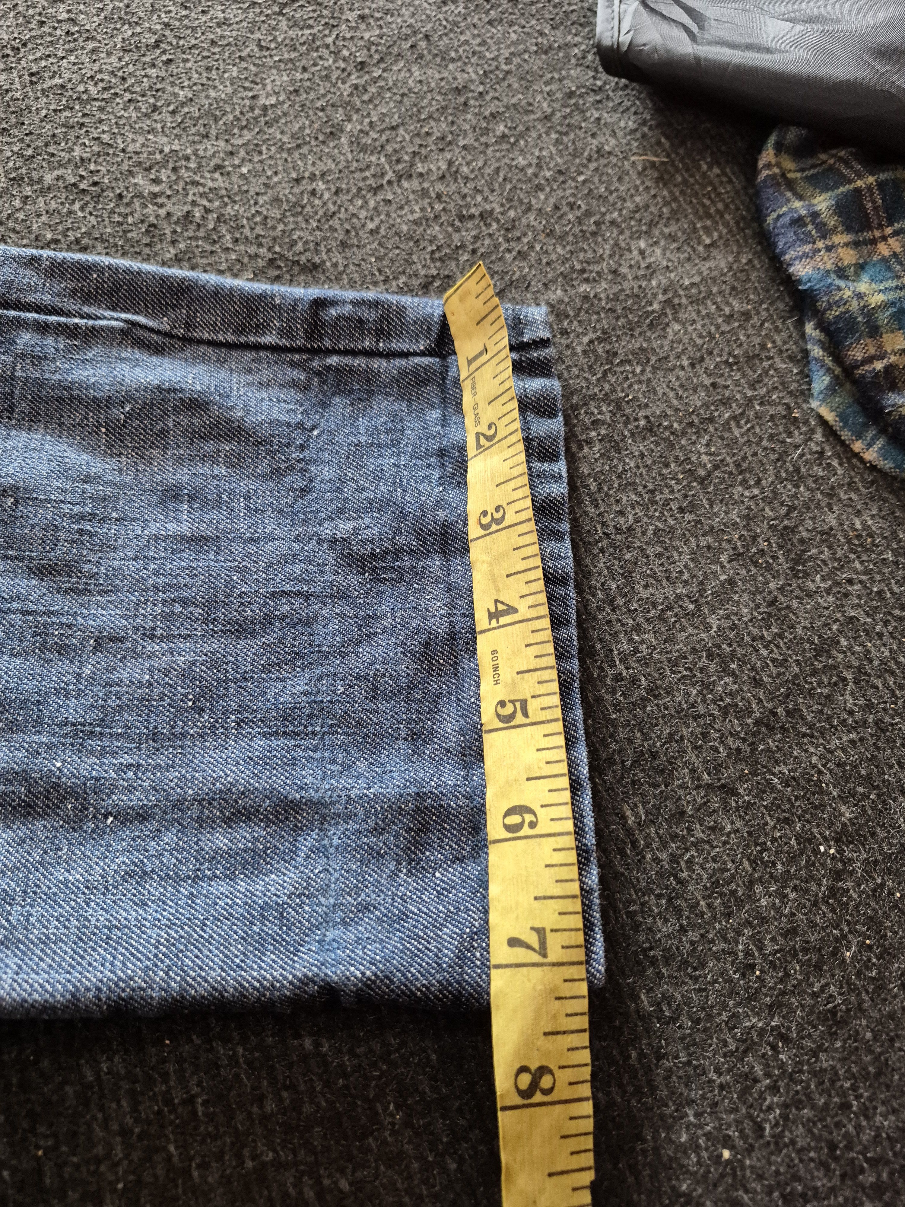 Japanese Brand 🔥 Japanese Brand Designer Long Crotch Denim Linen Pants Size US 28 / EU 44 - 12 Thumbnail