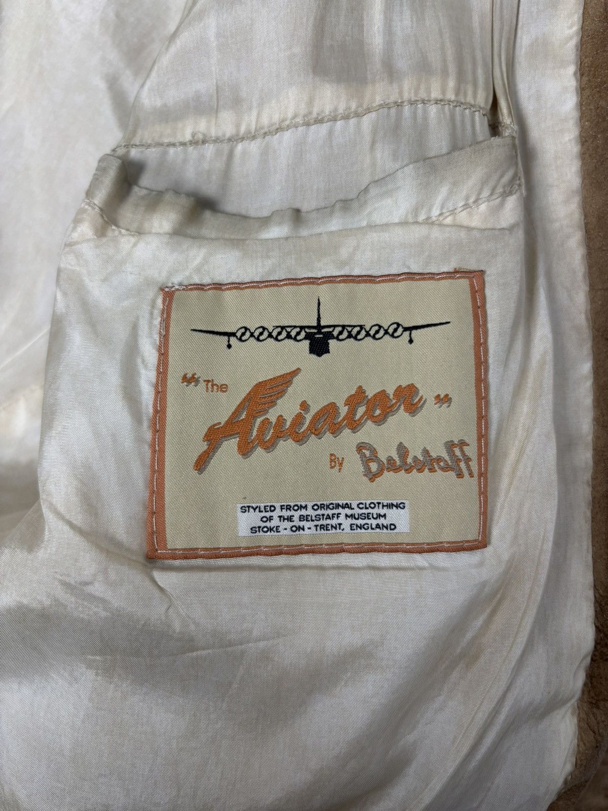Belstaff × Vintage Rare vintage Belstaff gold Aviator leather jacket Size US L / EU 52-54 / 3 - 15 Thumbnail