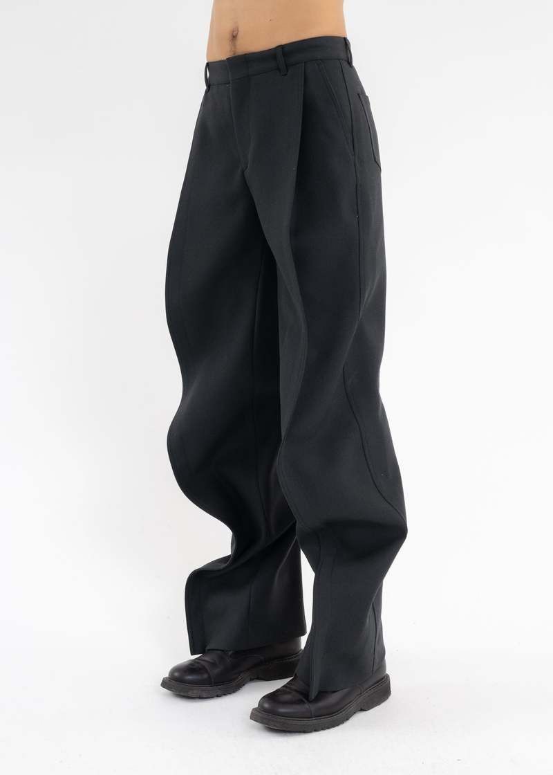 Y/Project Y/Project Wide Leg Virgin Wool Banana Trousers Size US 32 / EU 48 - 8 Thumbnail