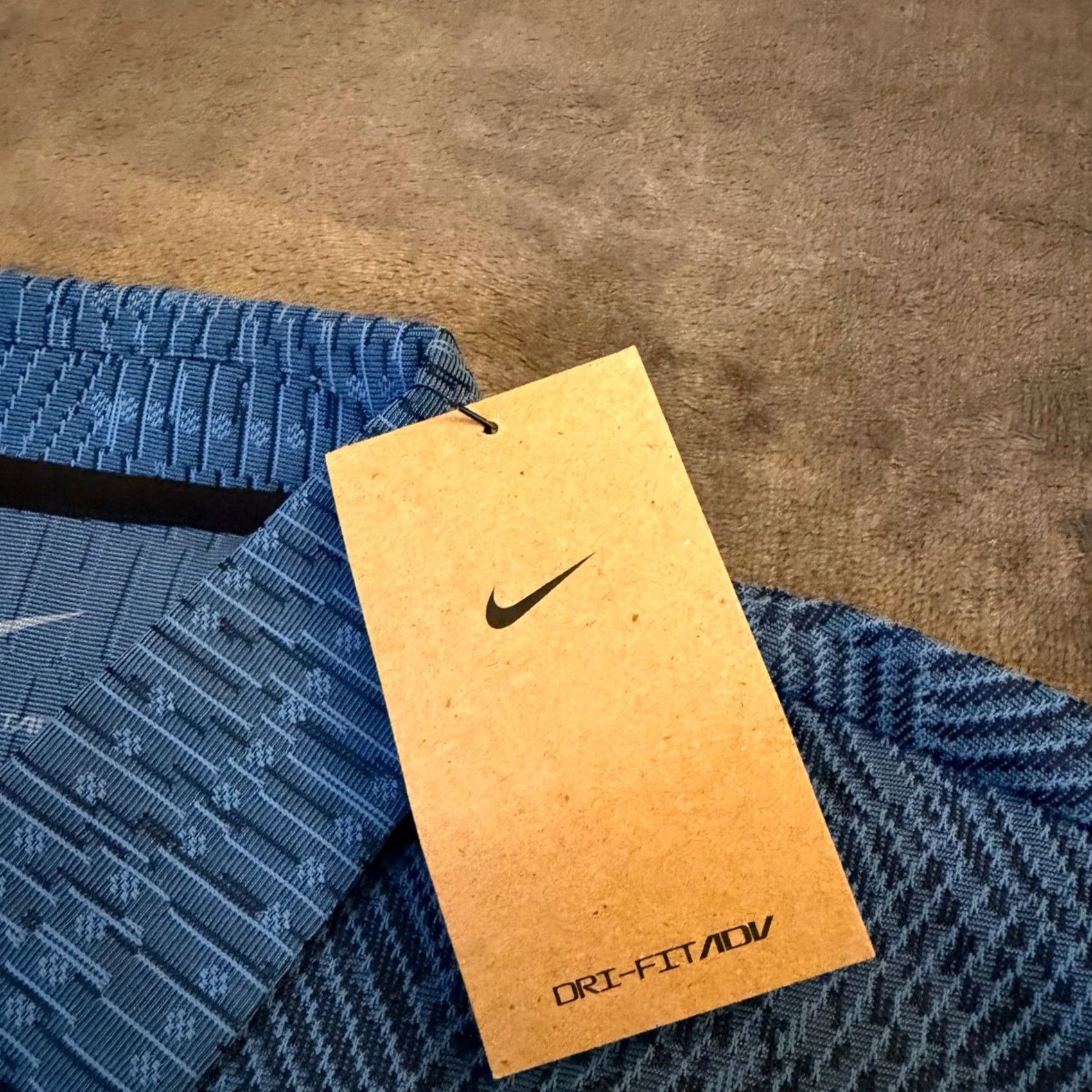 Nike Nike Dri Fit Adv Polo Shirt Blue Short Sleeve Mens Small NWT Golf Textured Size US S / EU 44-46 / 1 - 4 Thumbnail