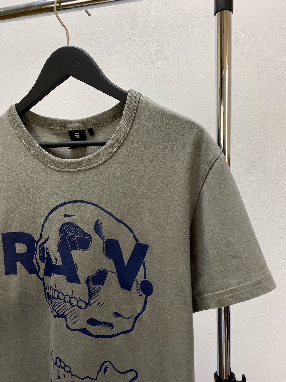 G-Star Vintage G Star Raw Big Skull Logo Black T Shirt Size US XL / EU 56 / 4 - 8 Thumbnail