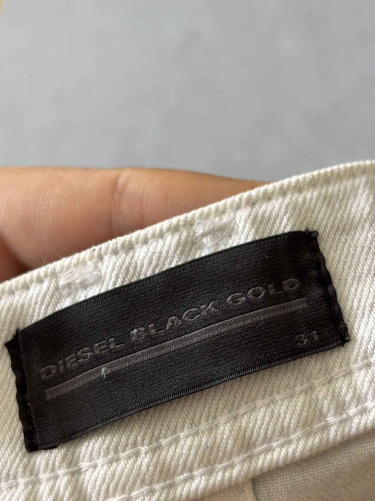 Diesel Black Gold × Japanese Brand RARE CRAZY DIESEL BLACK GOLD JEANS Size US 31 - 8 Thumbnail