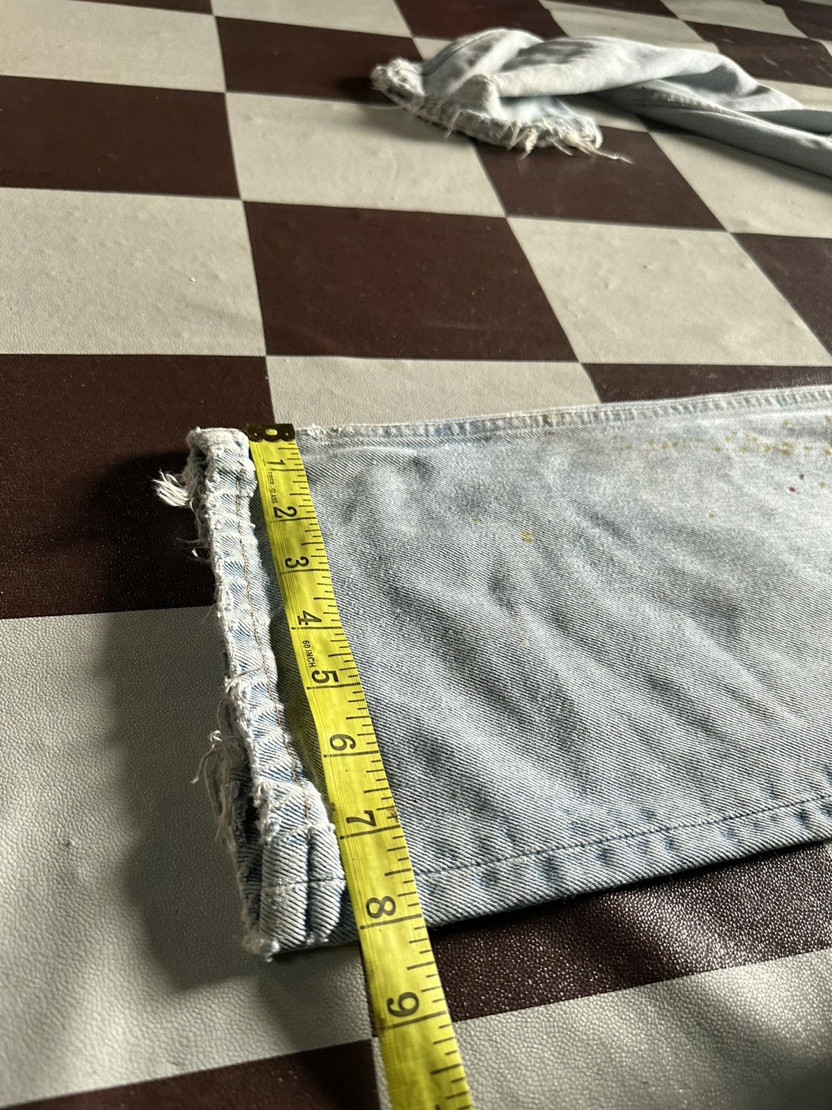 Levi's Vintage 90s Levi’s 501 custom paint denim jeans Size US 32 / EU 48 - 16 Thumbnail