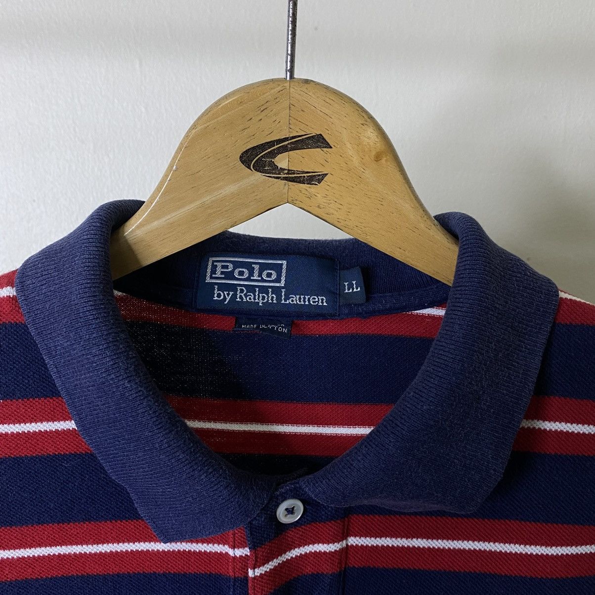 Polo Ralph Lauren Vintage Polo Ralph Lauren Small Pony Stripes Polo T Shirt Size US XL / EU 56 / 4 - 3 Thumbnail