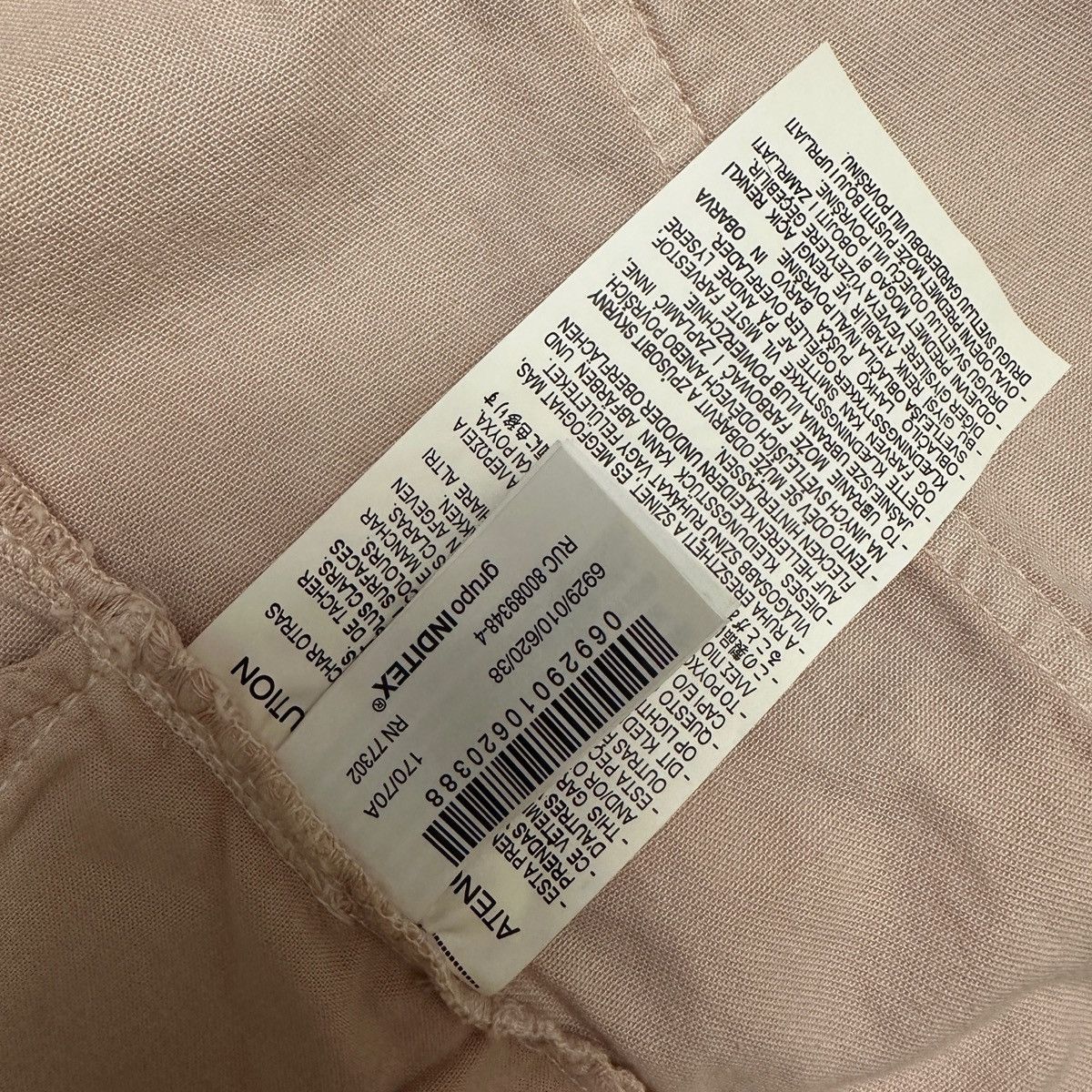Zara ZARA Woman Pink Linen Blend Wide Leg Pants Trousers EUR 38 Size 30" / US 8 / IT 44 - 6 Thumbnail