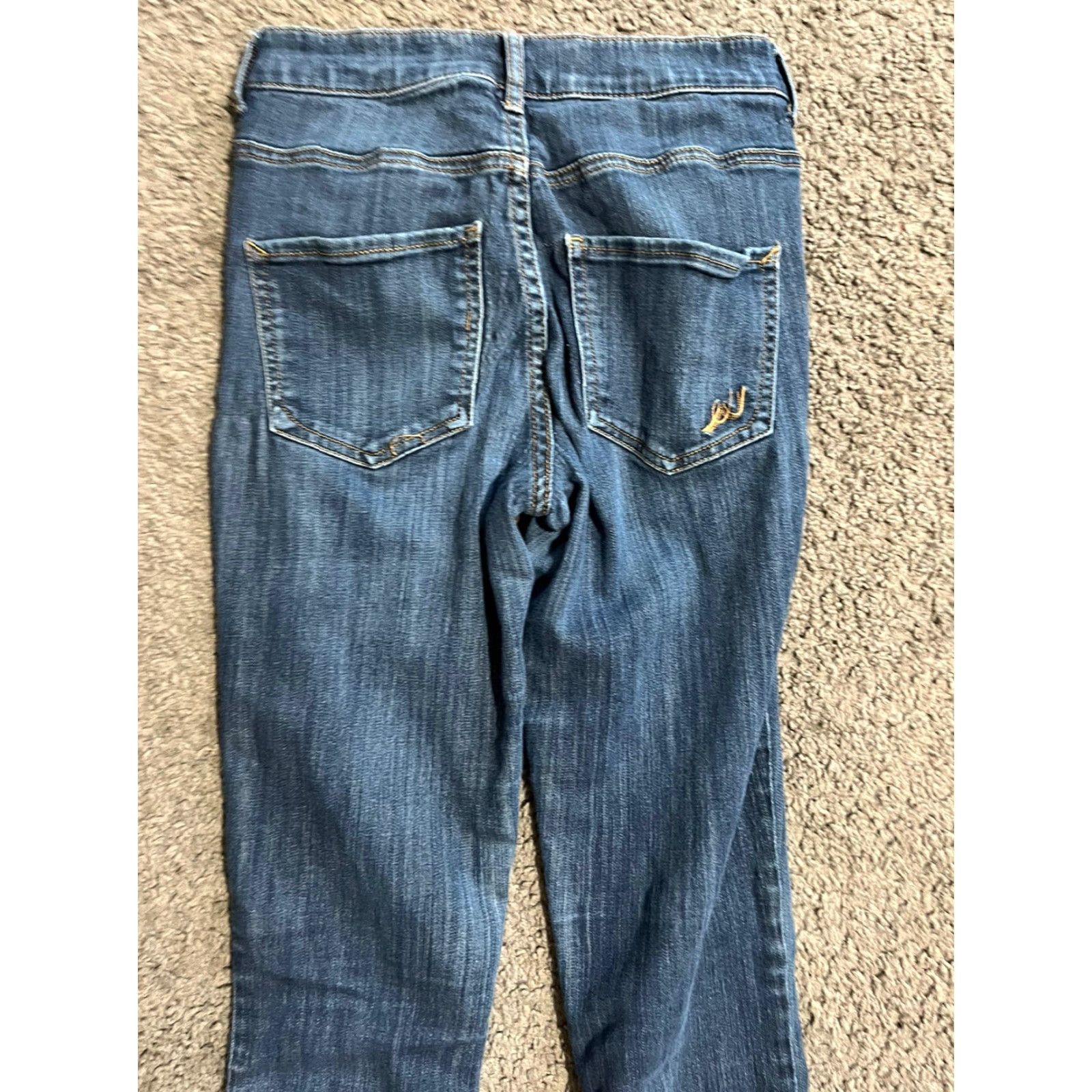 Express Express Jeans Legging Blue Size 2 High Rise Women Denim Stretch Pockets Zipper Button 30In Inseam Size 26" / US 2 / IT 38 - 4 Thumbnail