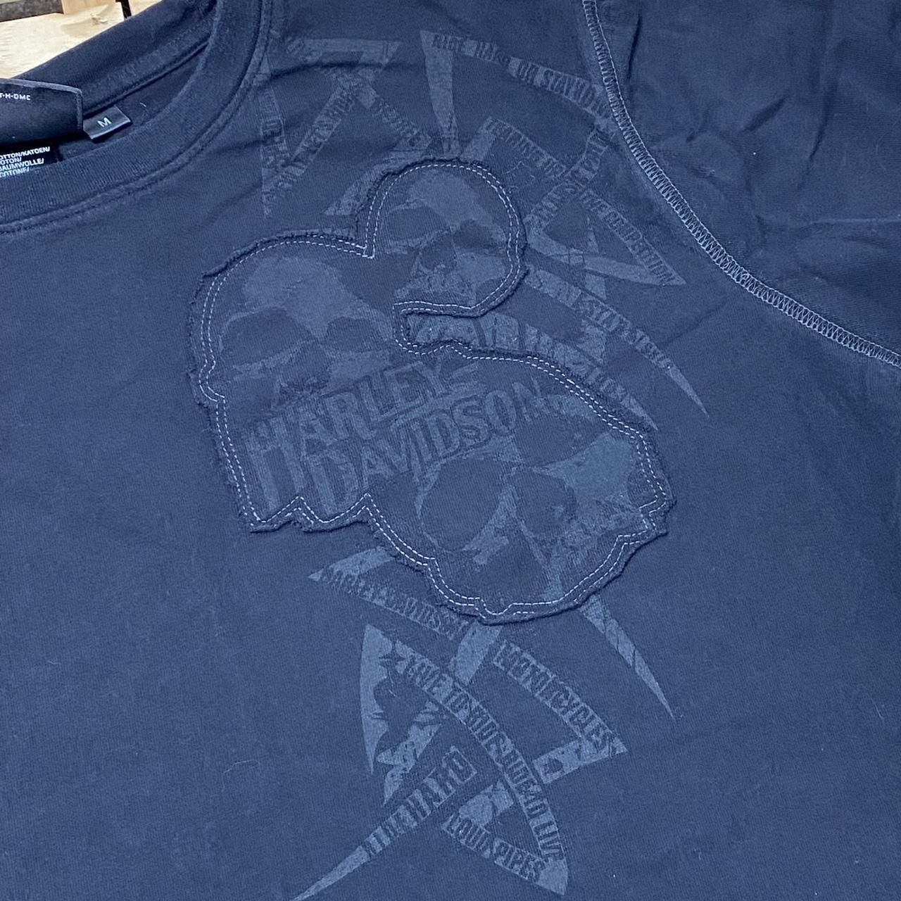 Harley Davidson Harley Davidson Black Cut & Sewn Y2K Thermal Tee Size Medium Size US M / EU 48-50 / 2 - 3 Thumbnail