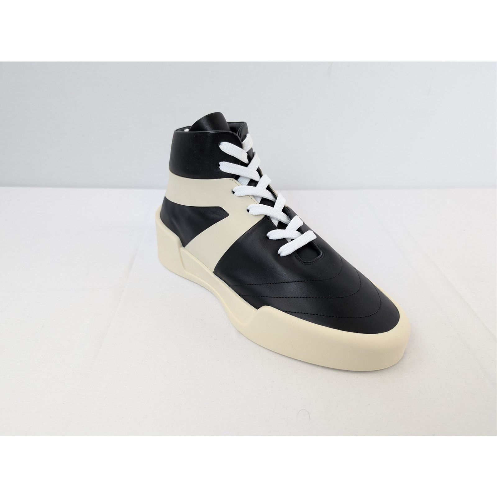 Fear of God o1rshd1 Basketball Flat Leather High Top Sneakers in Black Size US 9 / EU 42 - 3 Thumbnail
