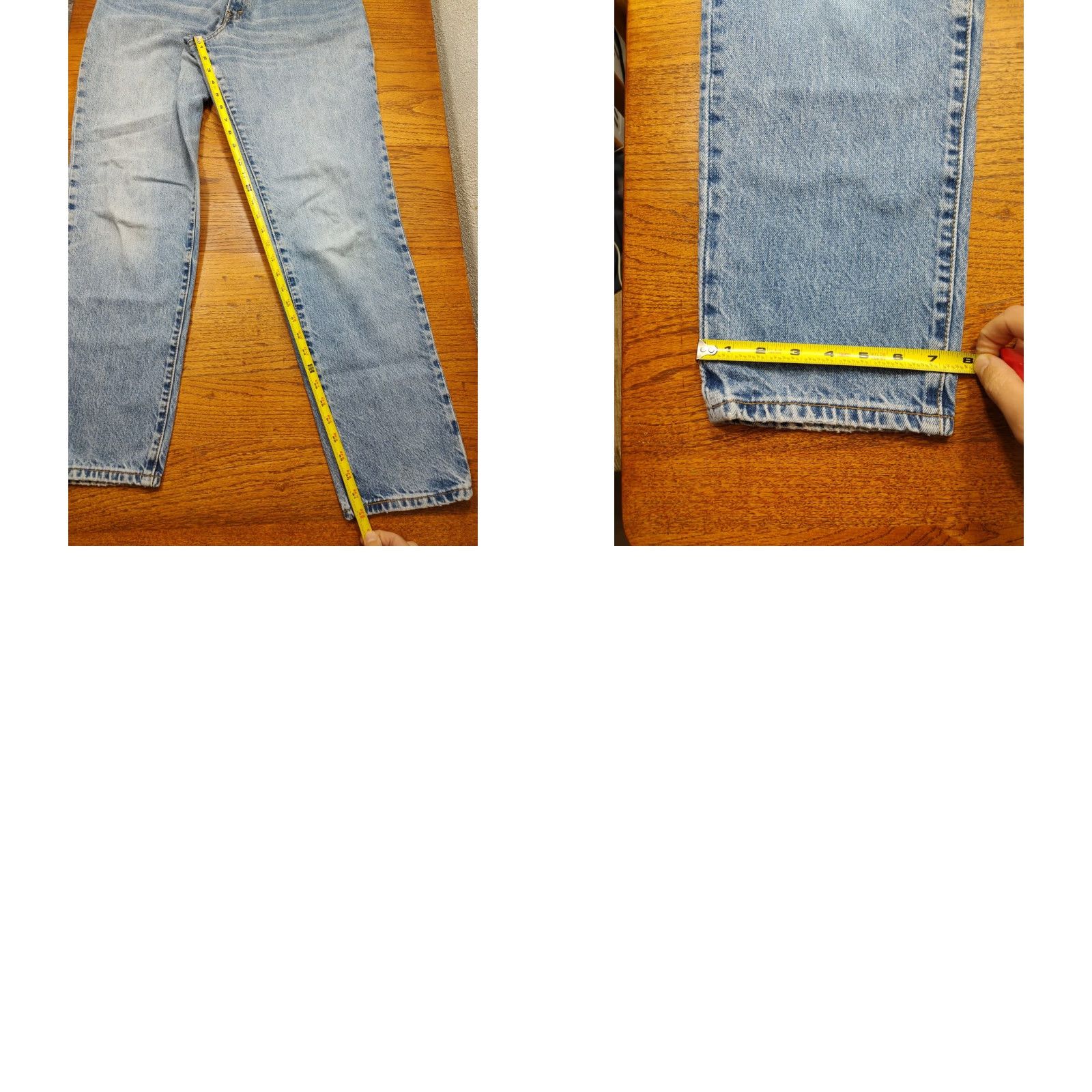 Levi's VINTAGE Levi's 550 Jeans Womens 33 x 32 Light Wash Tapered Denim 5-Pocket Red Tab 90s Womens Jeans Size 24" / US 00 / IT 34 - 10 Thumbnail