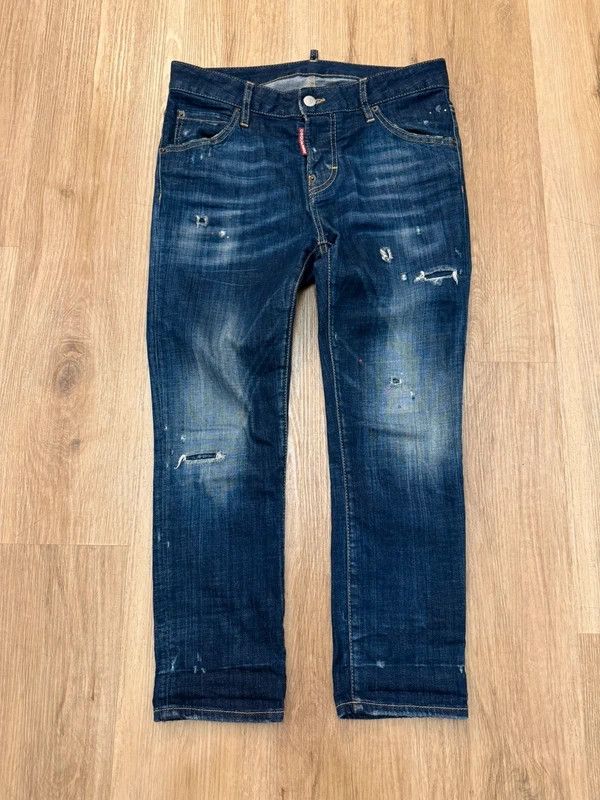 Dsquared2 Dsquared2 Cool Girl Cropped Jean Jeans Navy Denim Pants 38 Size 26" / US 2 / IT 38 - 1 Thumbnail