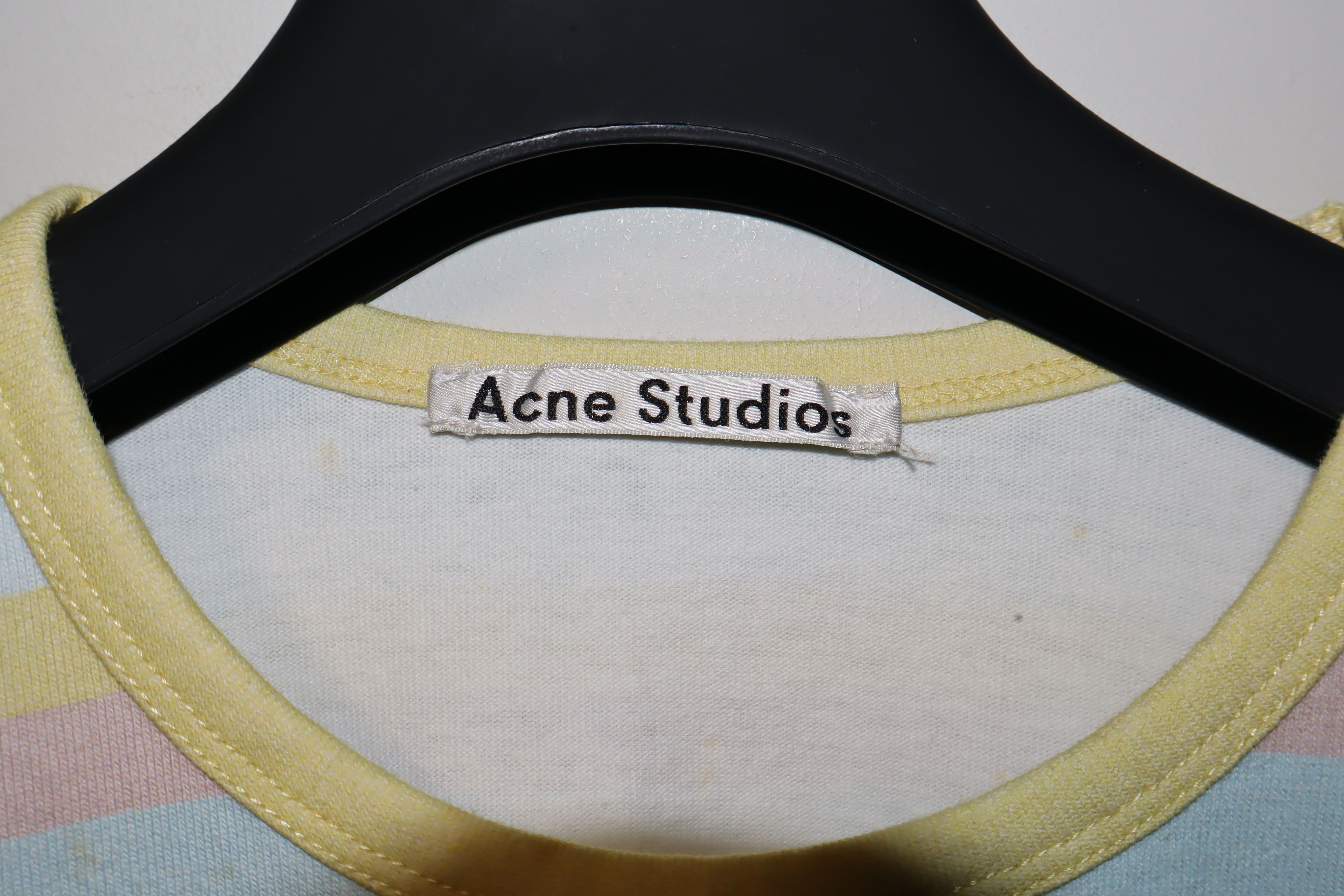Acne Studios Acne studios logo striped t-shirt Size US S / EU 44-46 / 1 - 4 Thumbnail