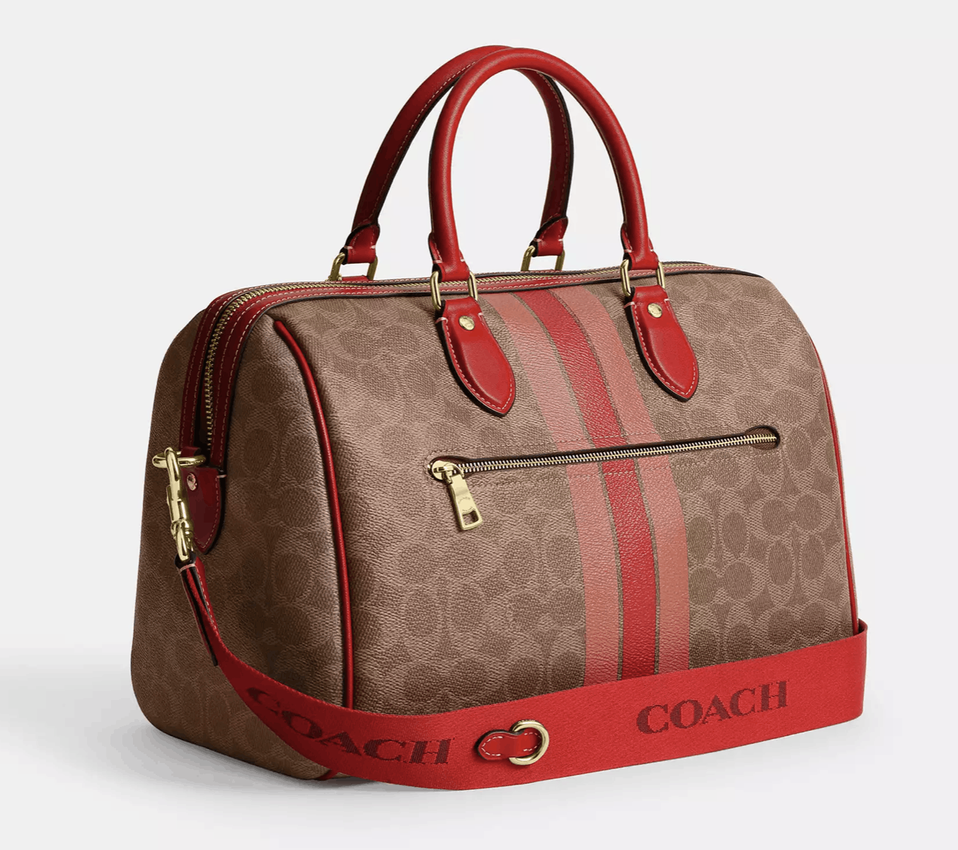 Coach Rowan Large Satchel Bag In Signature Canvas CAL83 Size ONE SIZE - 7 Thumbnail