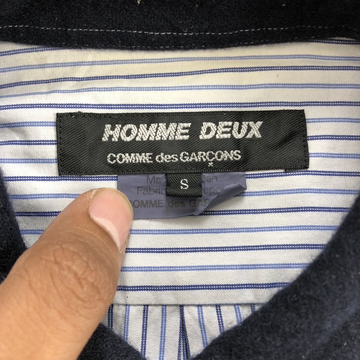 Comme des Garcons Homme Deux AW11 Comme des Garcons Homme Deux CDG Striped Shirt Designer Size US S / EU 44-46 / 1 - 8 Thumbnail