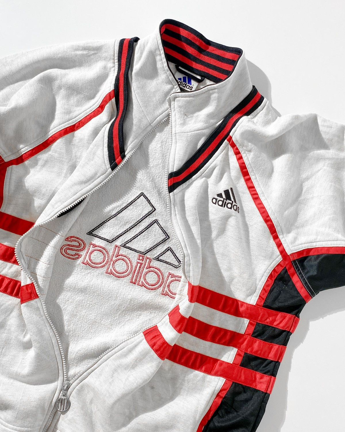 Adidas Adidas vintage 90s Zip Up embroidered Tracktop Size US XL / EU 56 / 4 - 4 Thumbnail