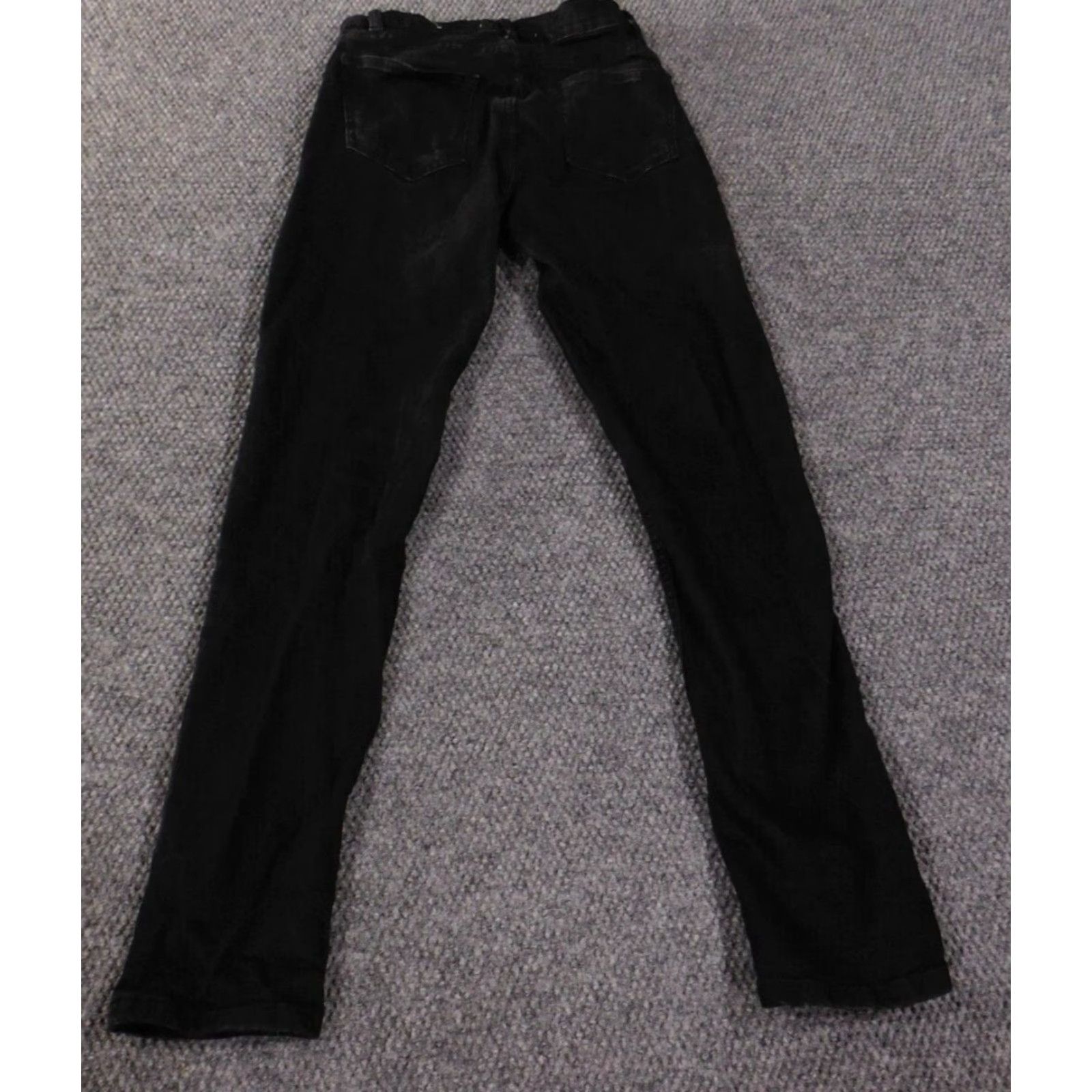 Zara Zara Jeans Mens 29x31 Black Slim Straight Retro Denim Stretch Zip Size US 29 - 7 Thumbnail