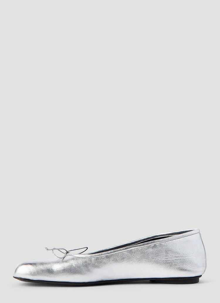 Balenciaga Balenciaga Fetish Metallic Ballerina Flat Size US 7.5 / IT 37.5 - 3 Thumbnail