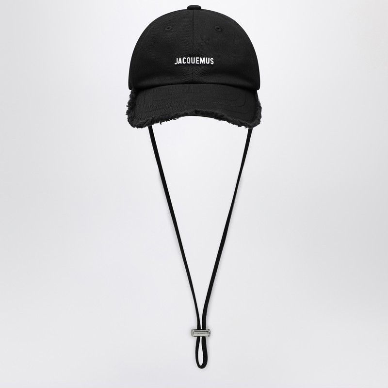 Jacquemus Jacquemus Hat The Cap Artichoke Black In Cotton Size ONE SIZE - 1 Thumbnail