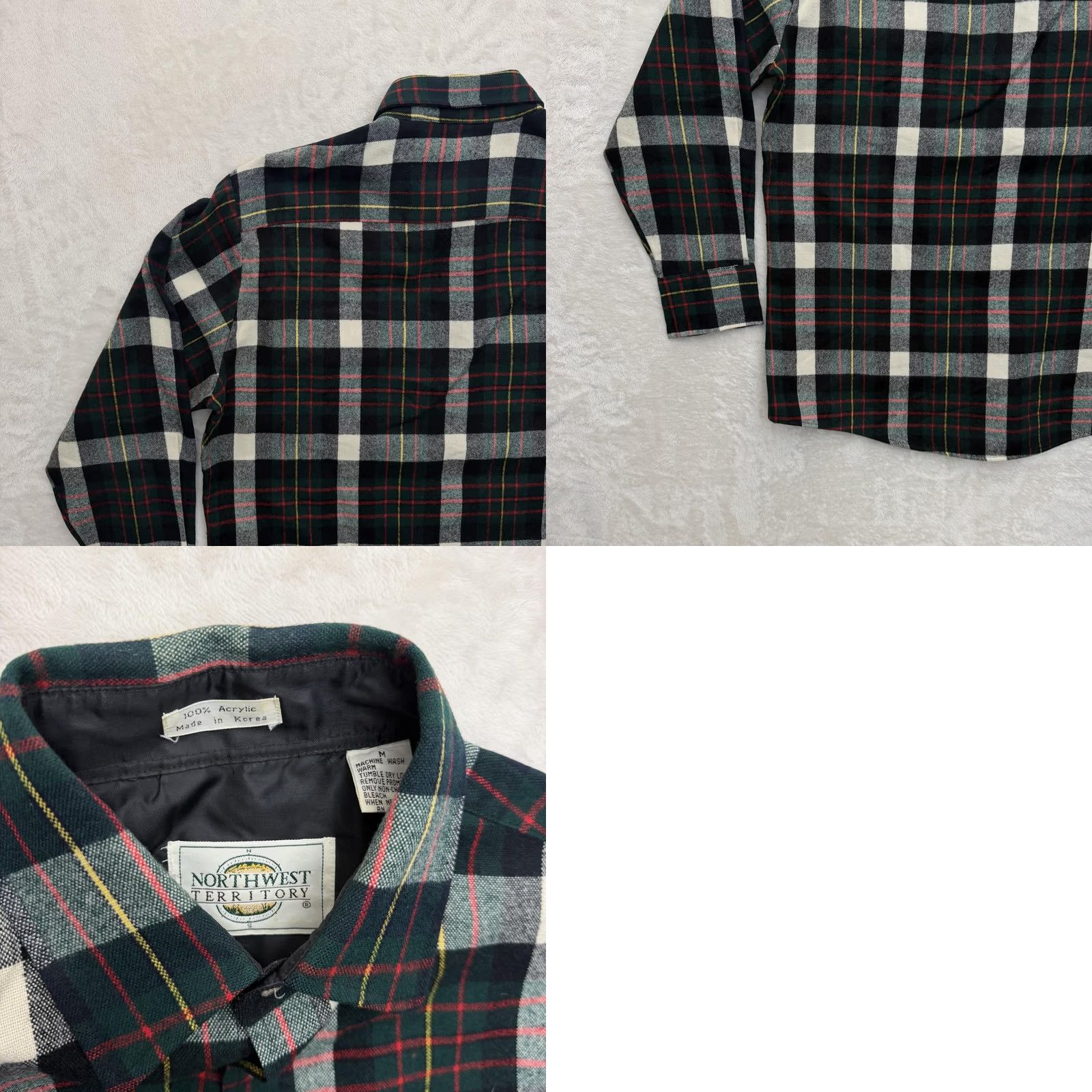 Vintage VINTAGE Northwest Territory Shirt Mens M Green Plaid Flannel Button Up Size US M / EU 48-50 / 2 - 9 Thumbnail