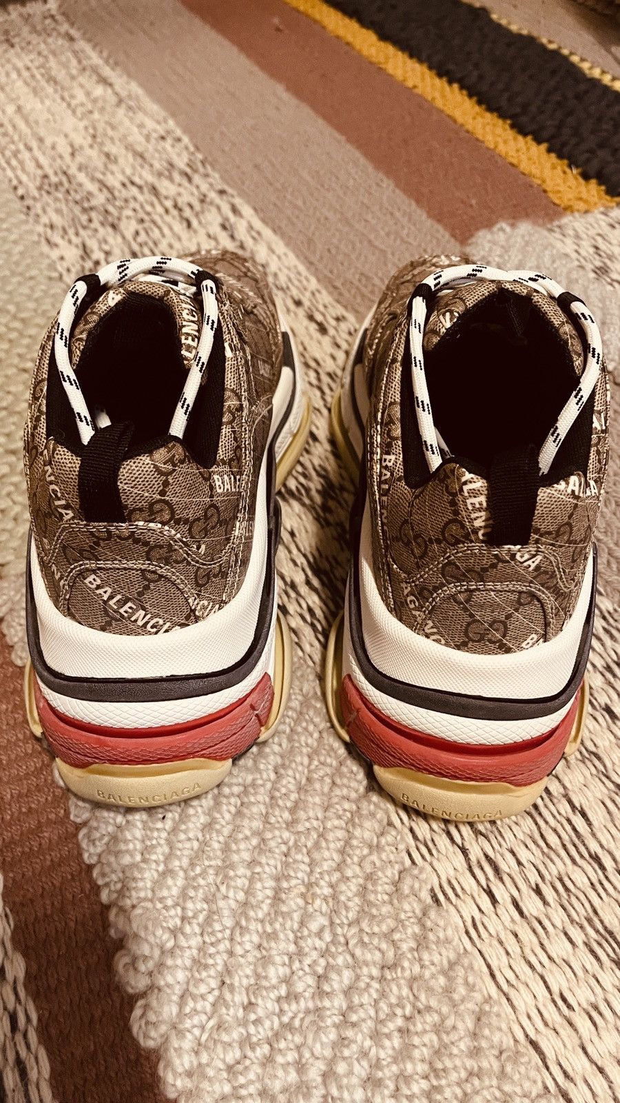 Balenciaga × Gucci Gucci x Balenciaga Triple S Hacker Collab Sneaker Size US 8 / EU 41 - 4 Thumbnail