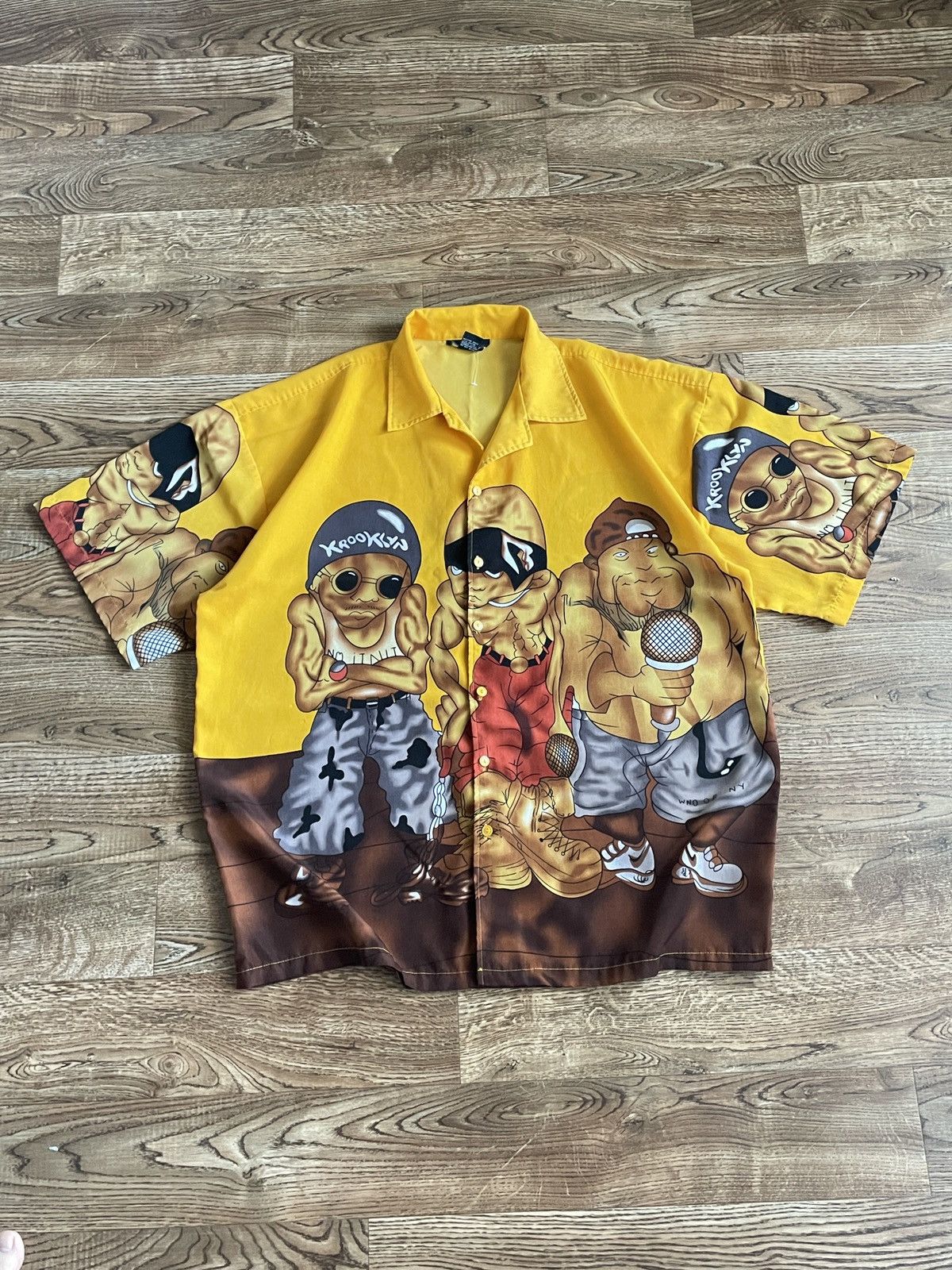 JNCO Vintage Rap shirt Short Sleeve Button Up hip hop 2pac 50cent Size US XXL / EU 58 / 5 - 2 Thumbnail