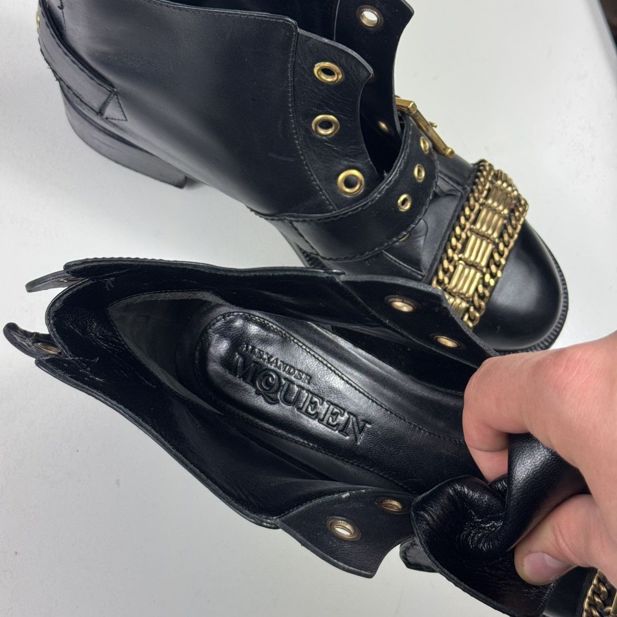 Alexander McQueen Alexander mcqueen Chain-link Accents Combat Boots Biker 39 Size US 9 / IT 39 - 10 Thumbnail