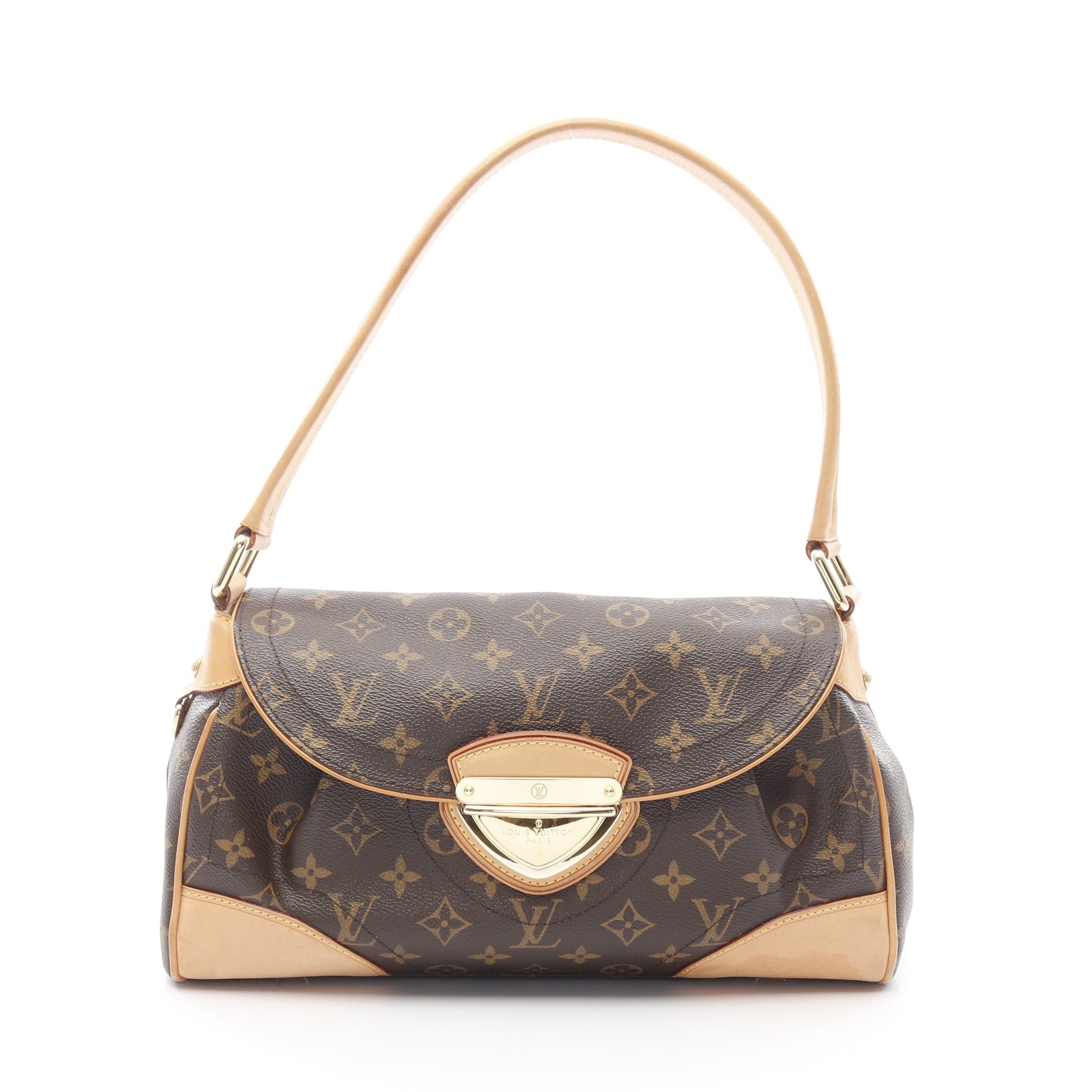 Louis Vuitton Louis Vuitton Beverly Mm Monogram Shoulder Bag Leather Brown Size ONE SIZE - 1 Thumbnail