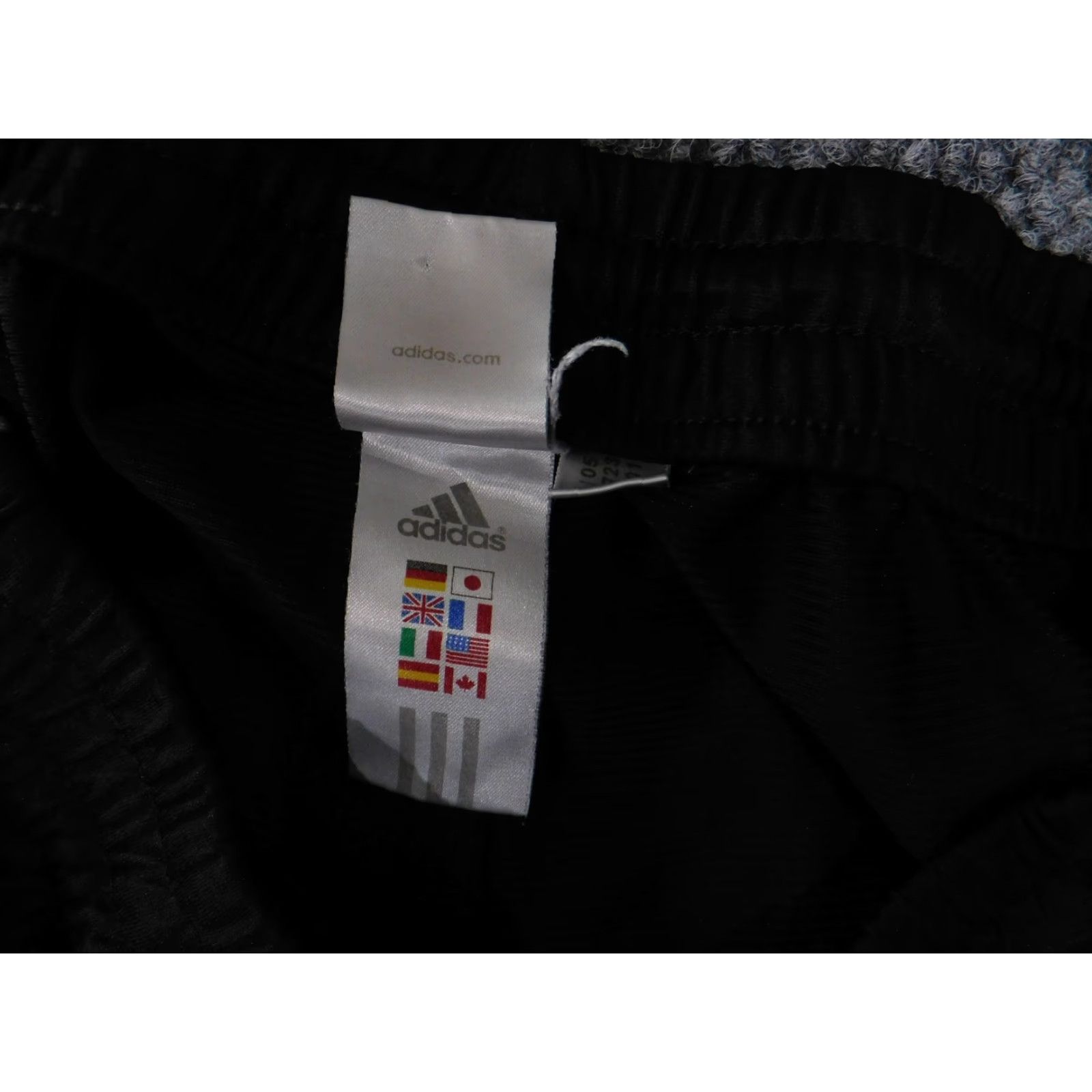 Adidas Adidas Pants Mens Large Black Athletic Track Windbreaker Piping White Stripe Sports Activewear 90s? Size US 33 - 5 Thumbnail