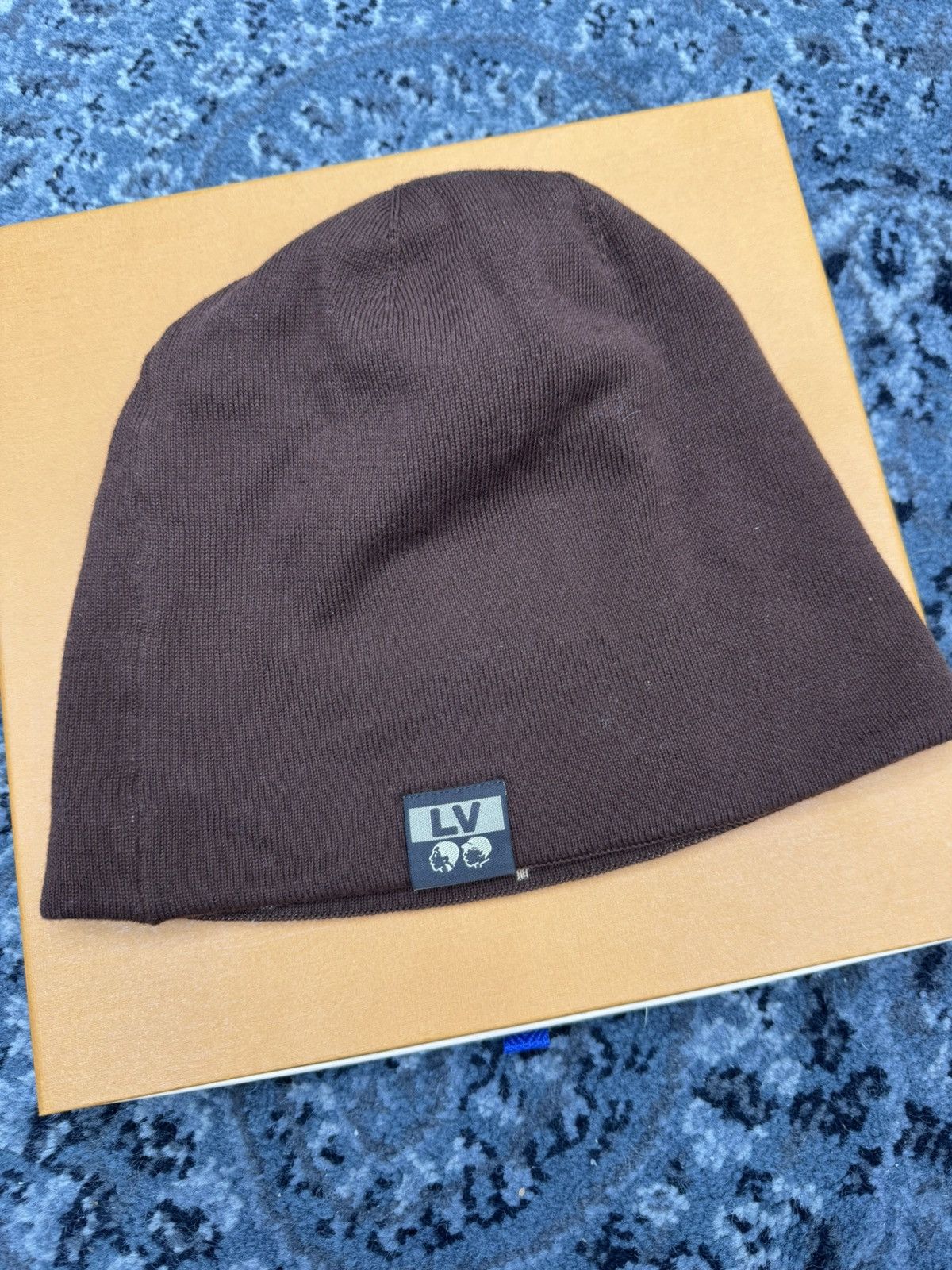 Louis Vuitton × Nigo Louis Vuitton Pharrell Nigo Monogram Beanie Brown Size ONE SIZE - 4 Thumbnail