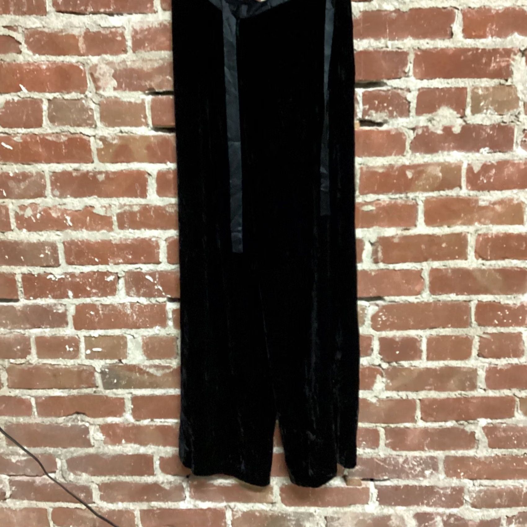 Anthropologie Anthropologie Black Wide Leg Pants 8 Size 30" / US 8 / IT 44 - 2 Thumbnail