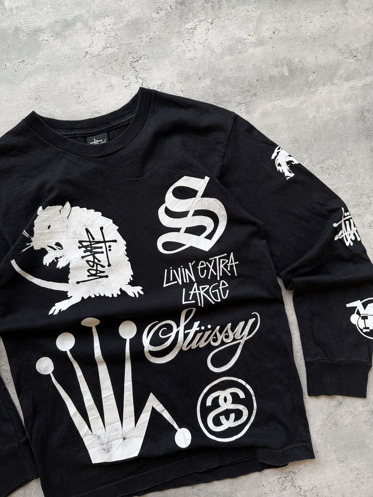Stussy CROWN COLLAGE OVP LONGSLEEVE Size US S / EU 44-46 / 1 - 2 Thumbnail