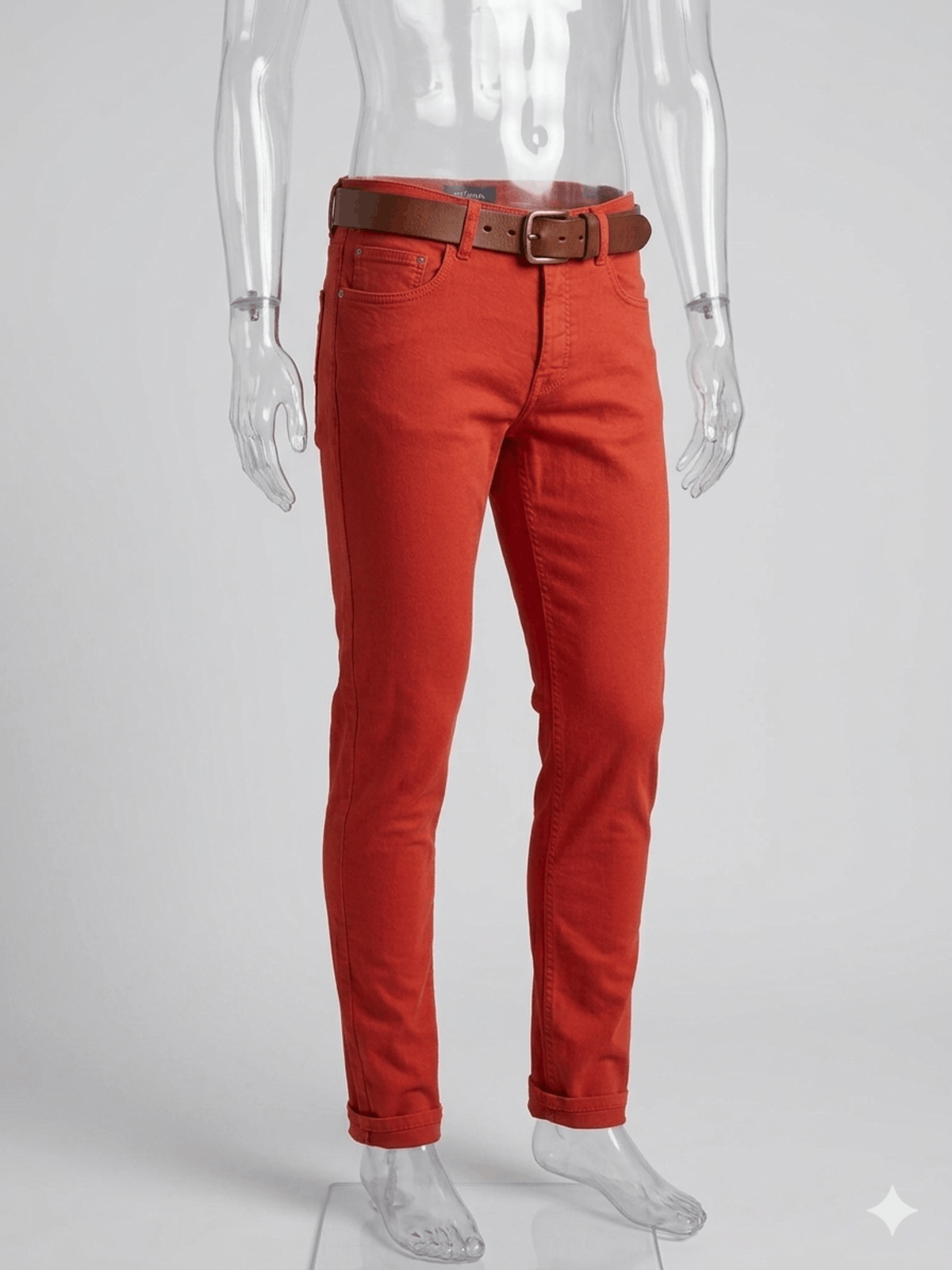 Kiton Kiton Red 5 Pocket Classic Washed Denim Slim Jeans Pants Size US 35 - 11 Thumbnail