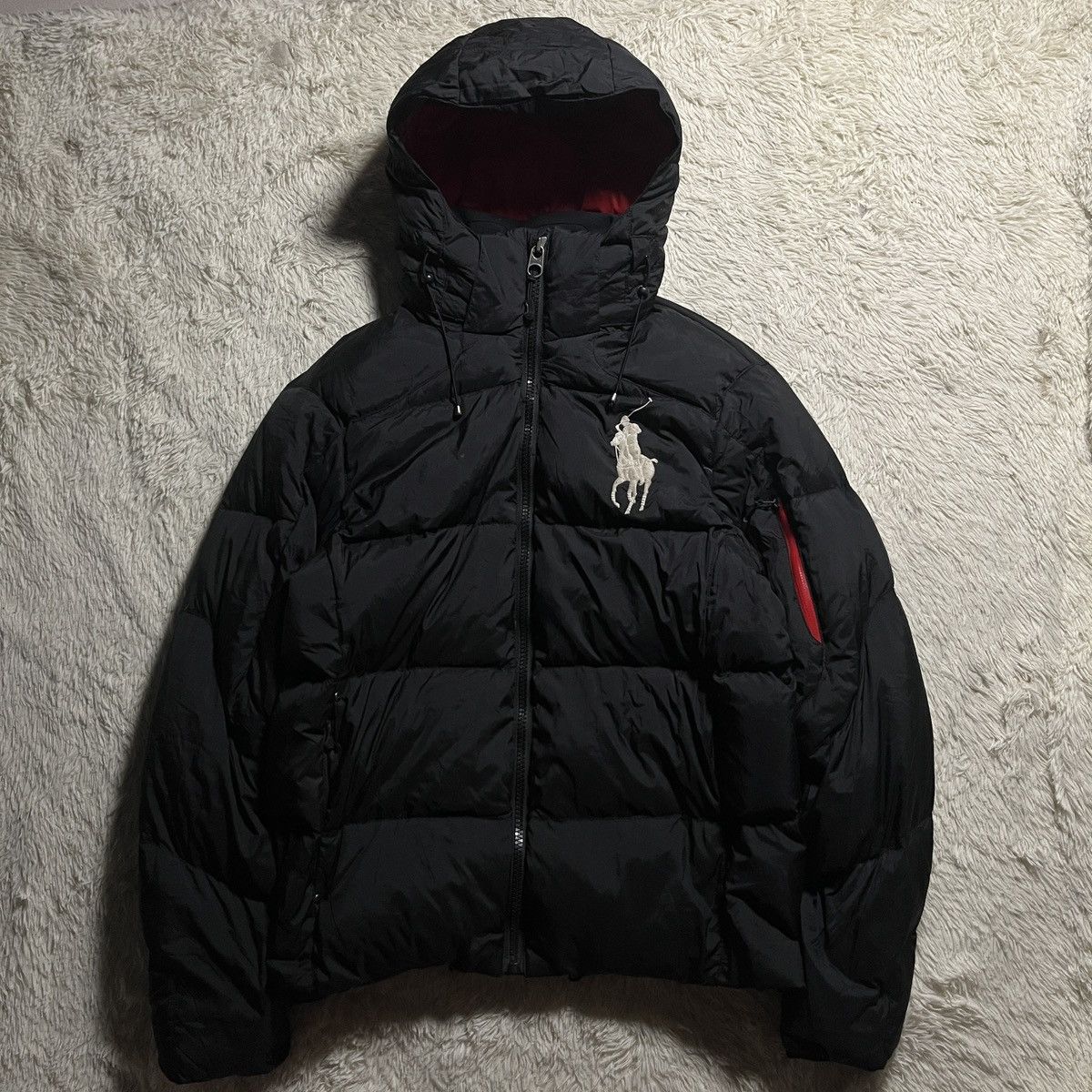 Polo Ralph Lauren Polo Ralph Lauren Black & Red Puffer Jacket Size US M / EU 48-50 / 2 - 1 Thumbnail